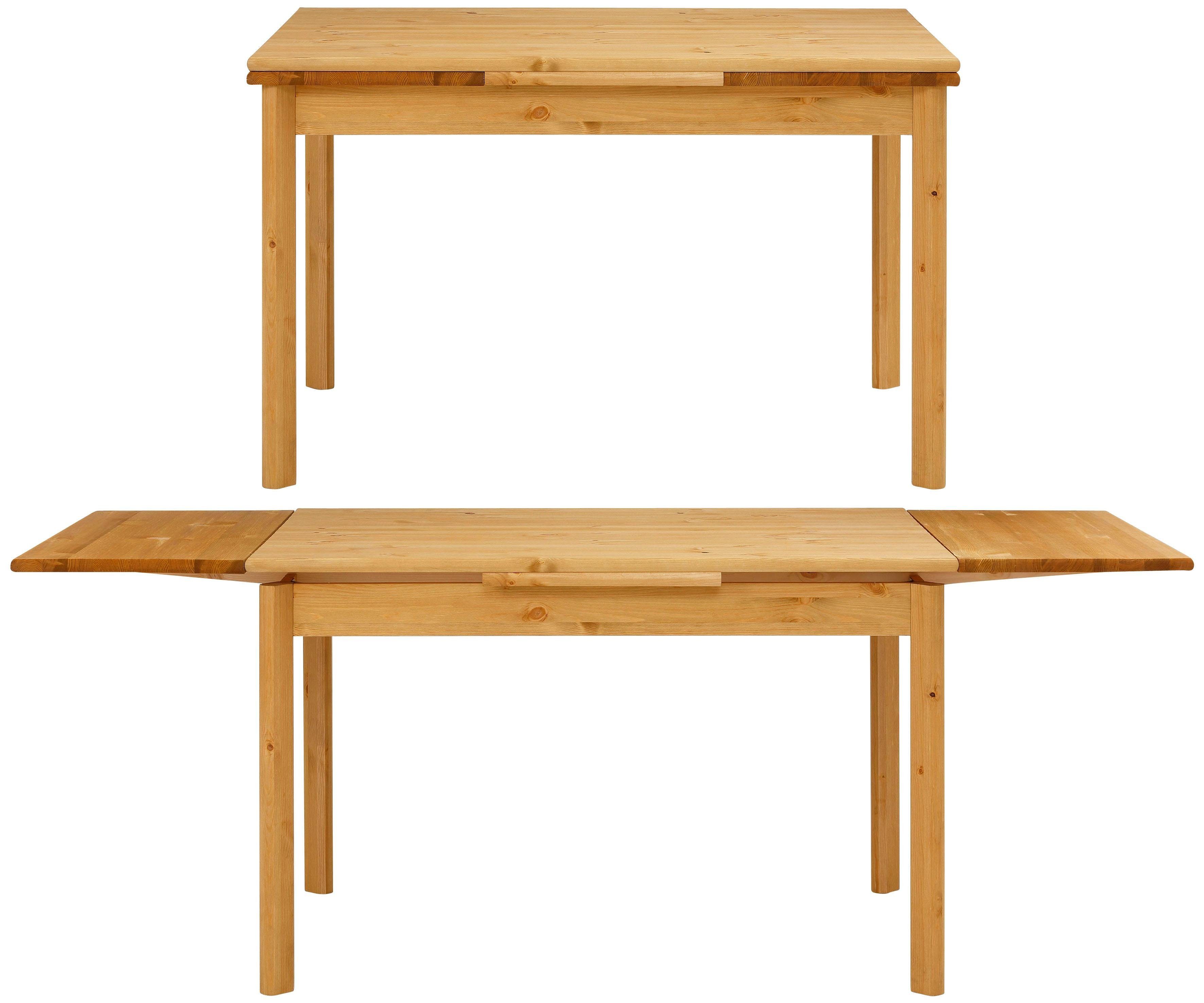 OTTO home Esstisch Tirza, Tisch, Speisetisch, aus massiver Kiefer, FSC® zertifiziert, mit Auszugsfunktion