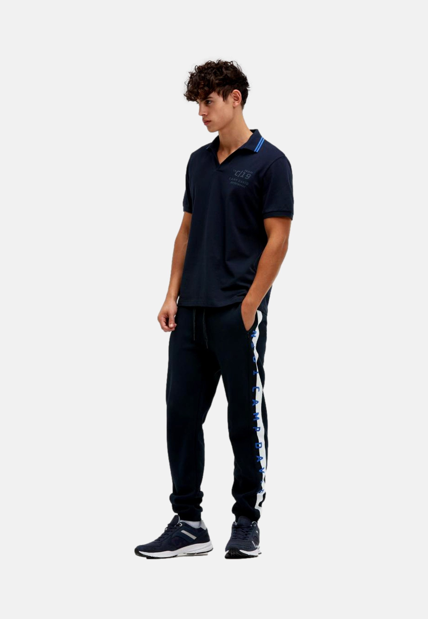 CAMP DAVID Poloshirt Poloshirt Game.Set.Match Kurzarmshirt mit (1-tlg., 1) – Bild 2 von 5