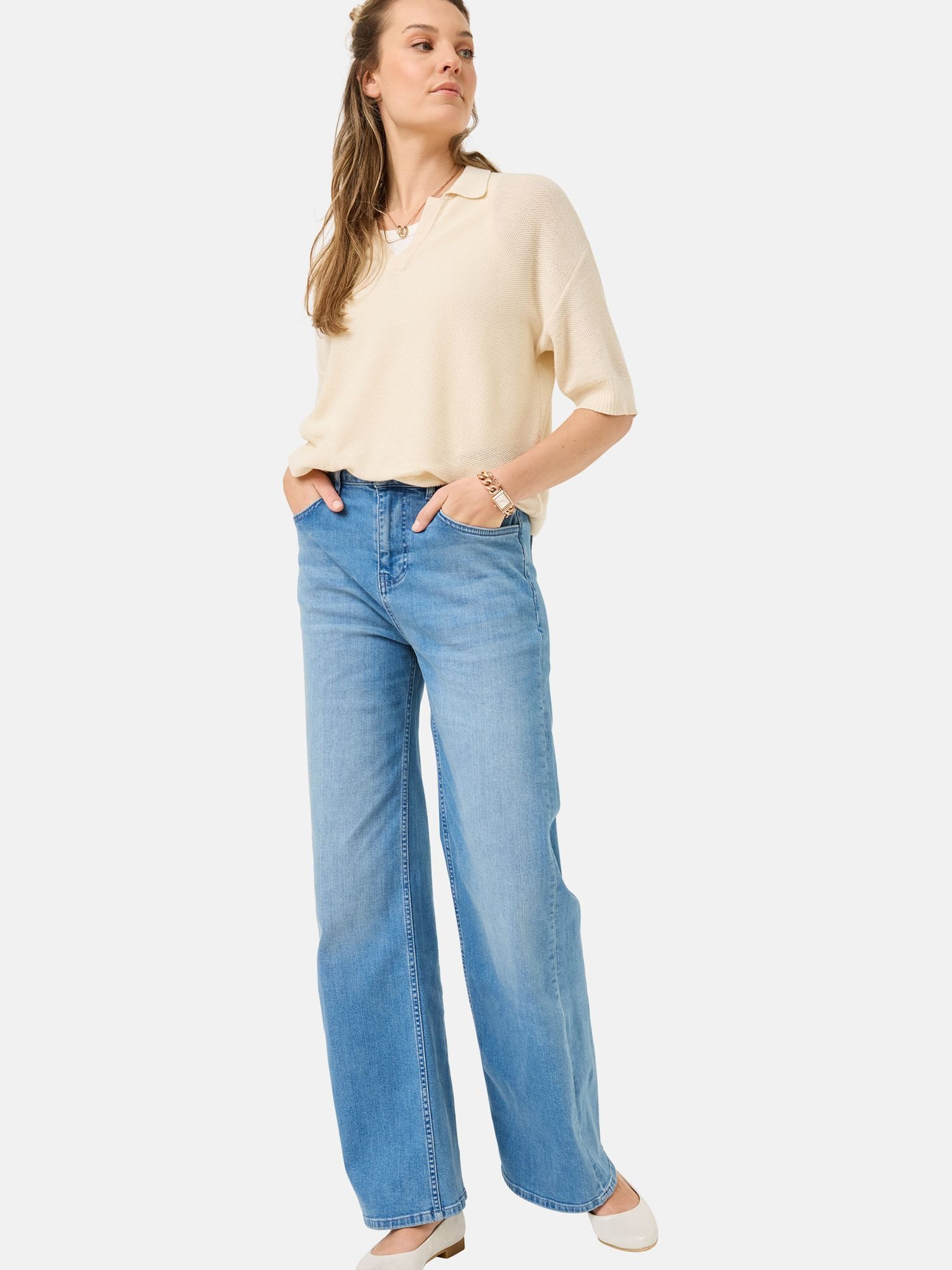 Tamaris 5-Pocket-Jeans Wide Leg TAW0965