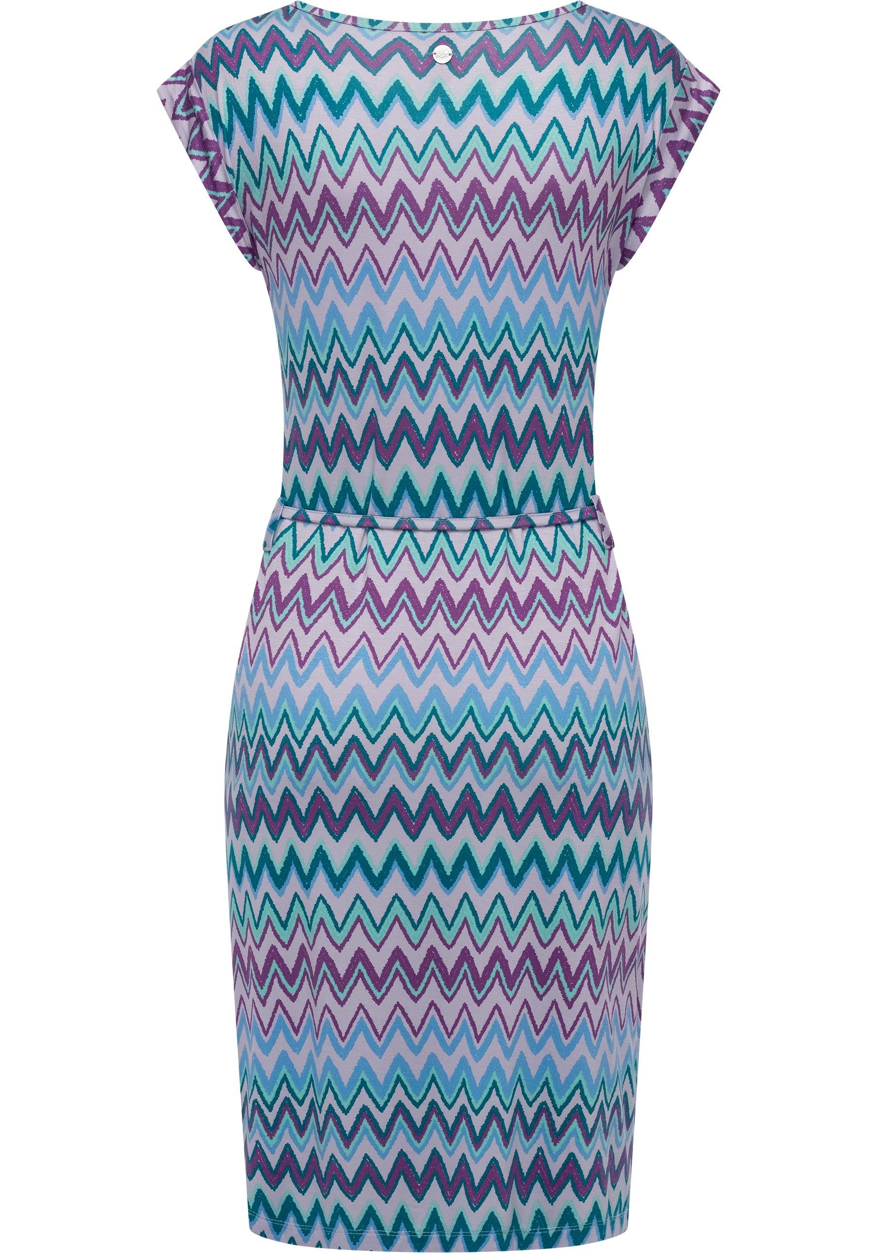 Ragwear Sommerkleid Taggien Print Leichtes, bequemes Midikleid mit Muster