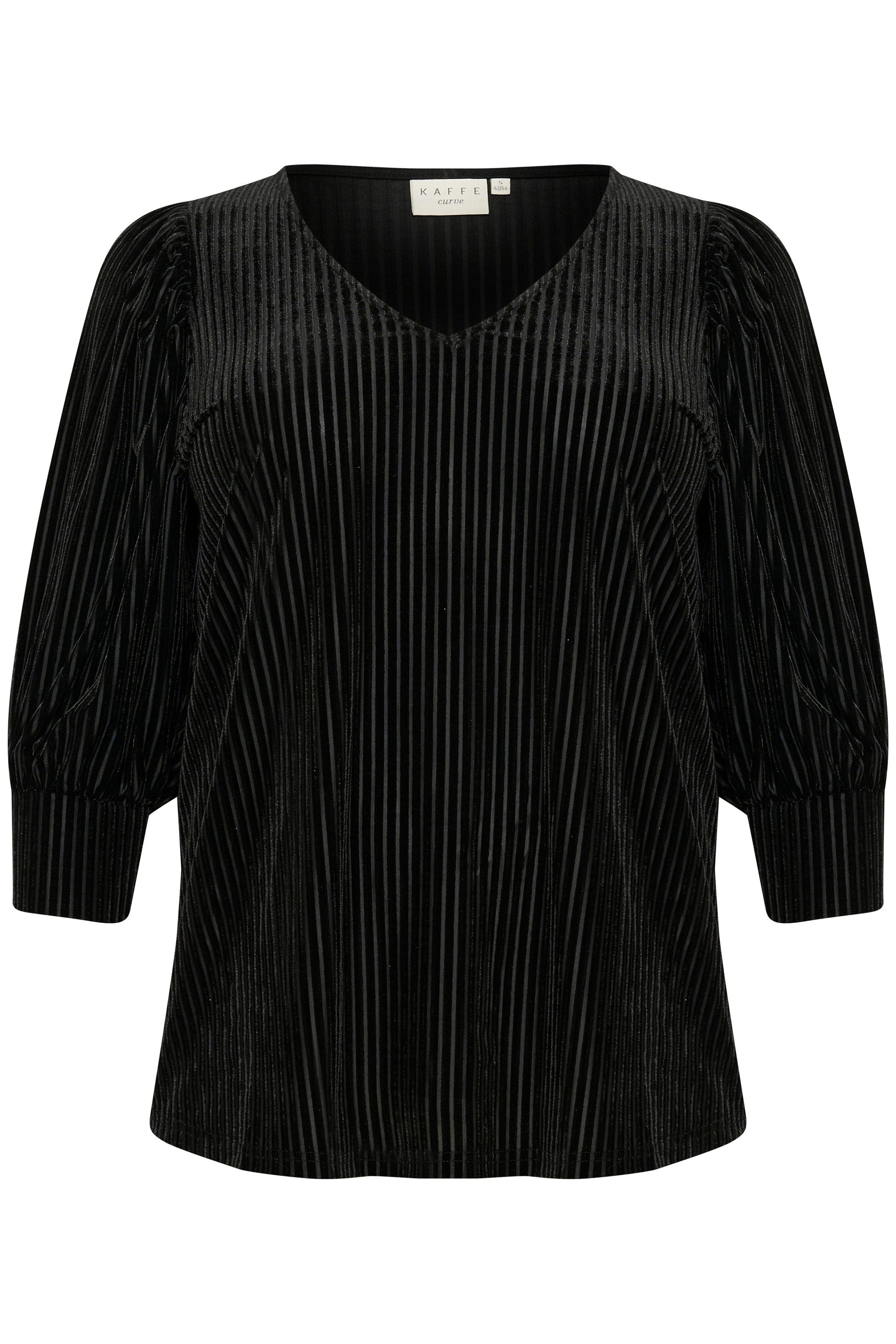 KAFFE Curve Langarmbluse Langarm-Bluse KCcacanna Große günstig online kaufen