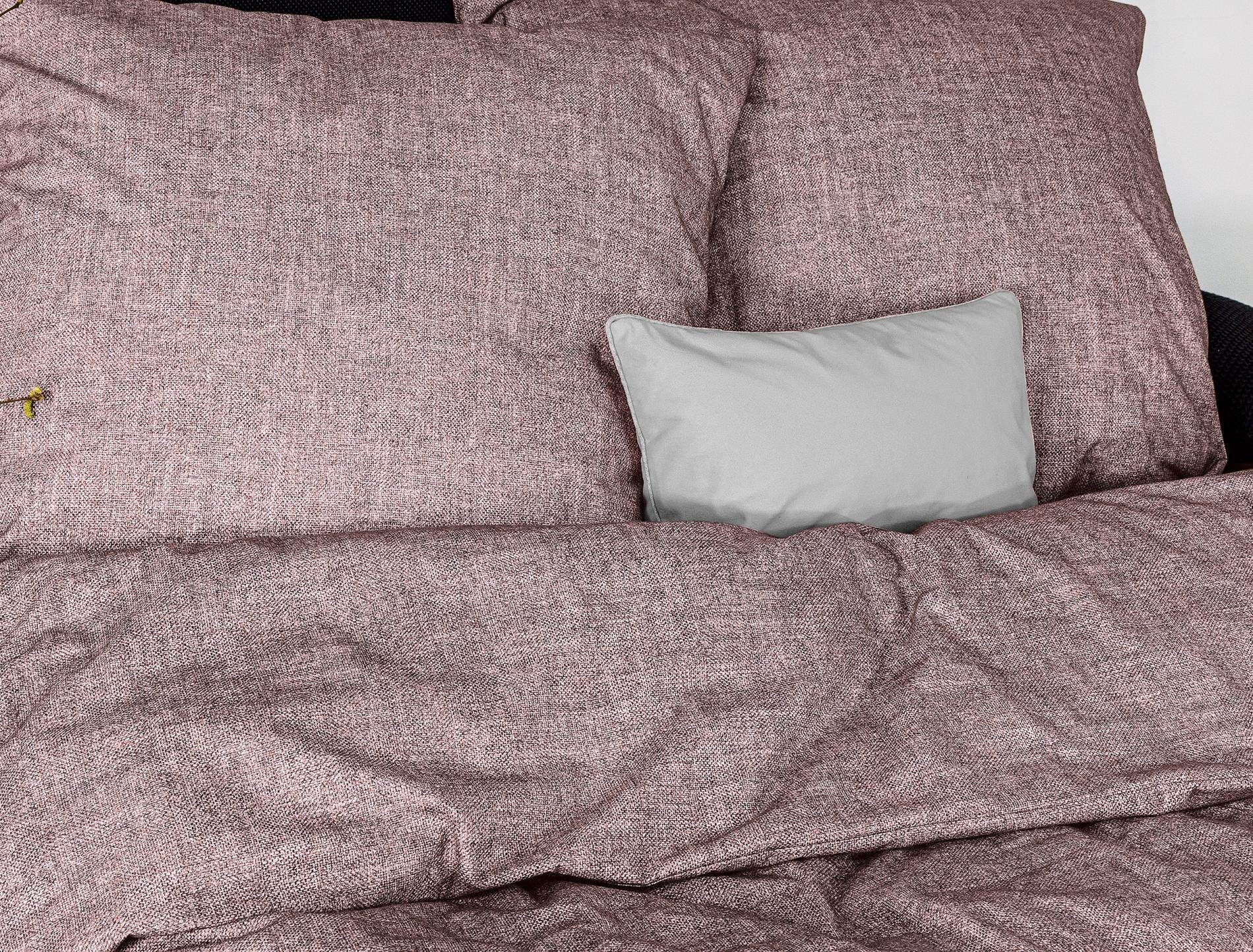 Bettwäsche Flausch-Cotton Bettwäsche Set Mink 155 x 220 cm rosa, Irisette, Baumolle, 2 teilig, Bettbezug Kopfkissenbezug Set kuschelig weich hochwertig