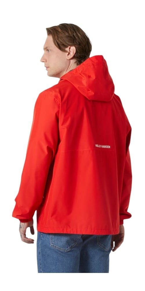 Helly Hansen Regenjacke Sandoy Rain (2-Lagen, wasserdicht) rot Herren