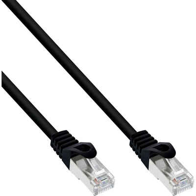 INTOS ELECTRONIC AG InLine® Patchkabel, F/UTP, Cat.5e, schwarz, 7m LAN-Kabel