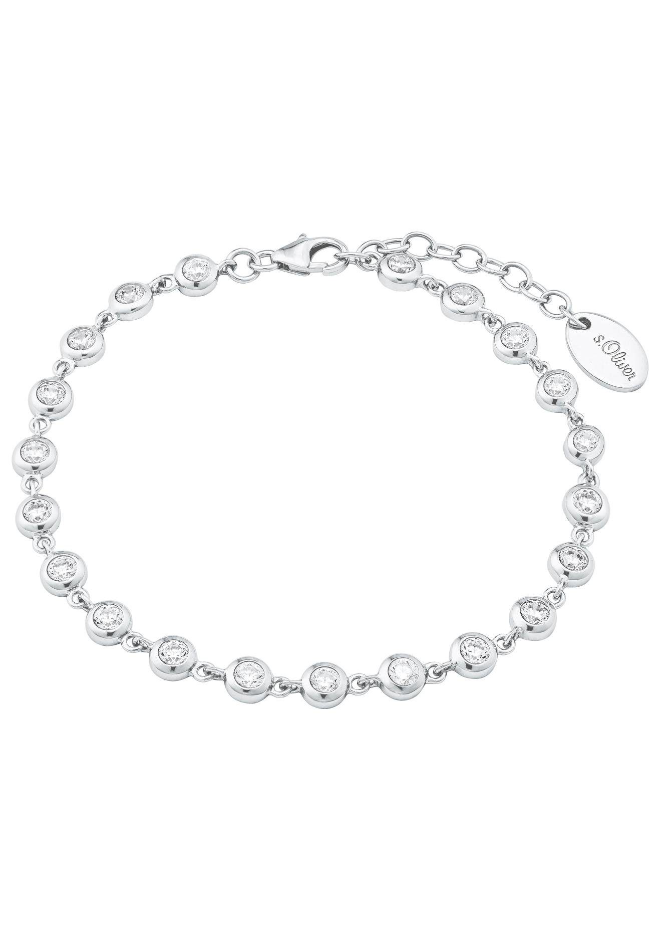 s.Oliver Silberarmband, mit Zirkonia (synth)