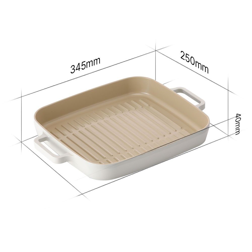 NEOFLAM® Grillpfanne FIKA Grillpfanne 28cm, Aluminiumguss (1-tlg)