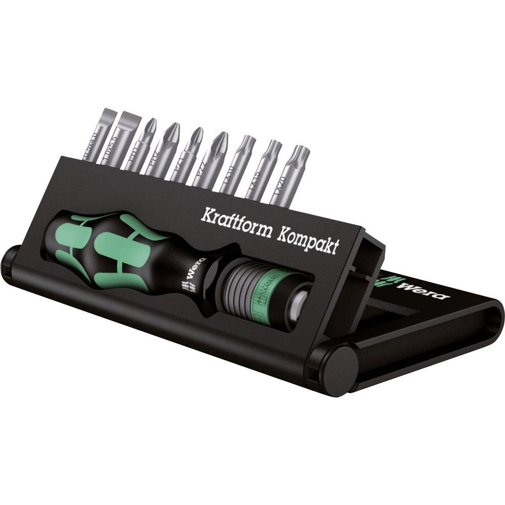 Wera Bit-Set Wera Kraftform Kompakt 10 05056653001 Bit-Set 10teilig Schlitz, Kreuzs