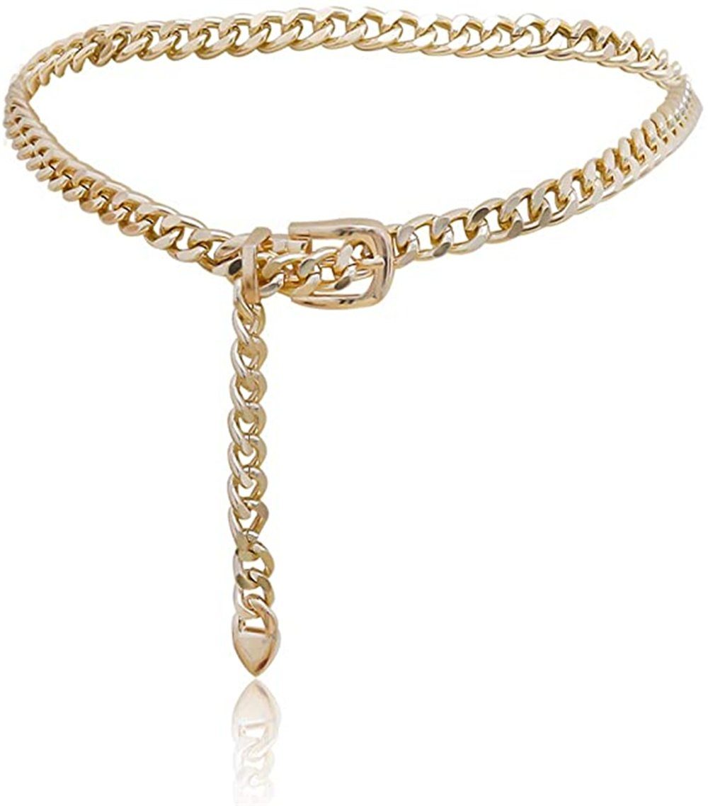 GLAMO Ремни-цепочки Ремни-цепочки für Frauen Taillenkette Ремниkette Goldkettengürtel