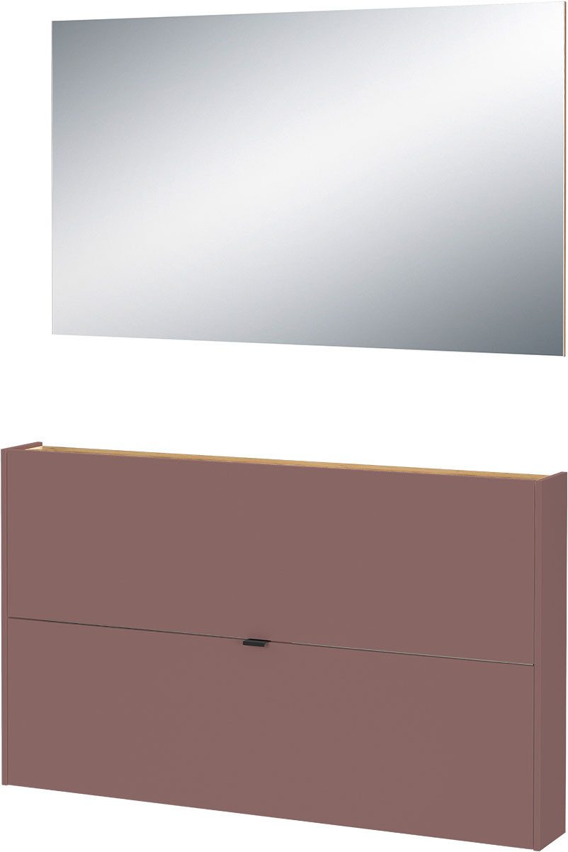 GERMANIA Garderoben-Set Ameca, (2-St), Garderoben-Set aus Schuhschrank und Spiegel