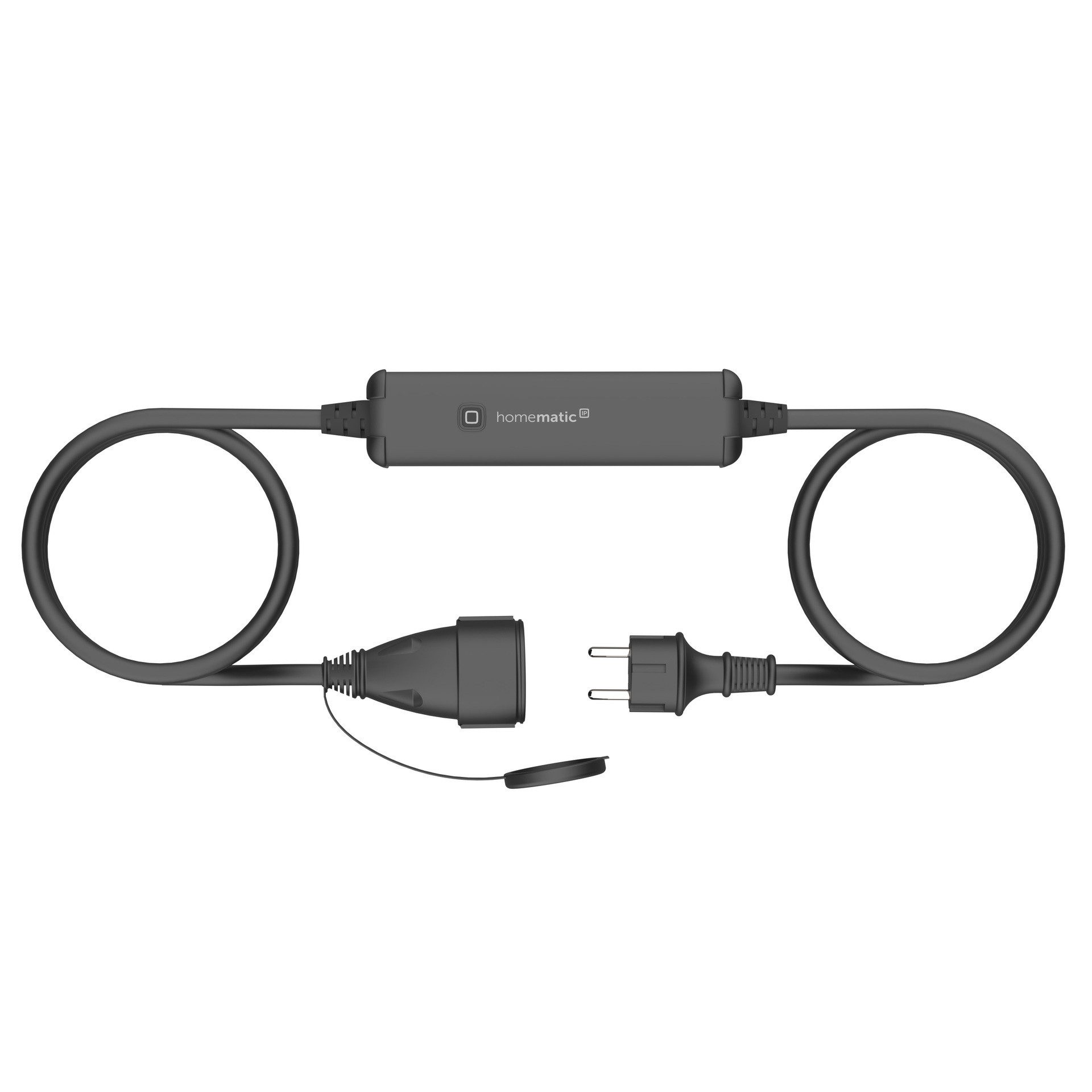 Homematic IP Schalt-Mess-Kabel – außen / Smarte Außensteckdose mit Messfunktion Smart-Home-Zubehör