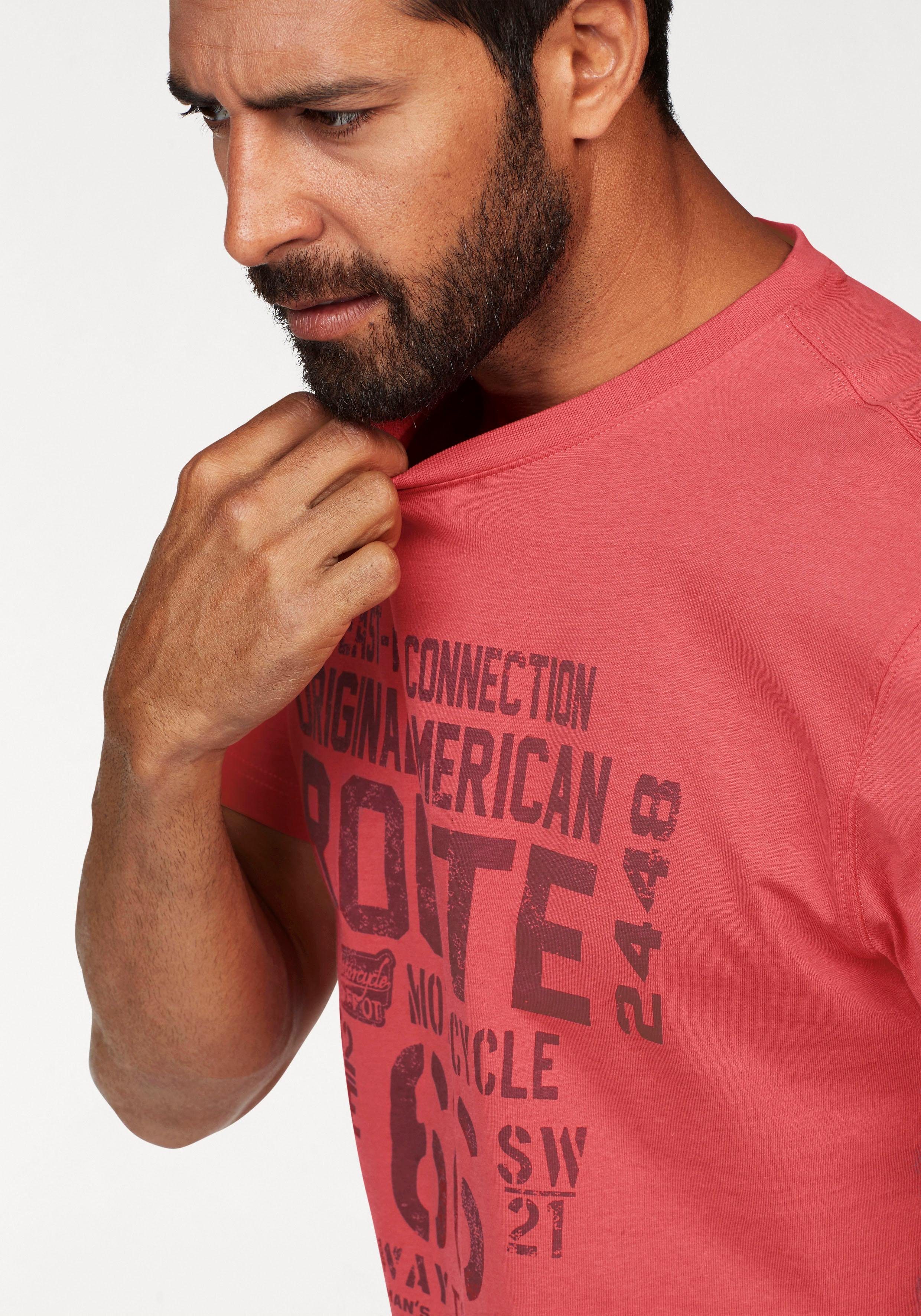 Man's World Rundhalsshirt kurzärmelig, lässige Passform, günstig online kaufen