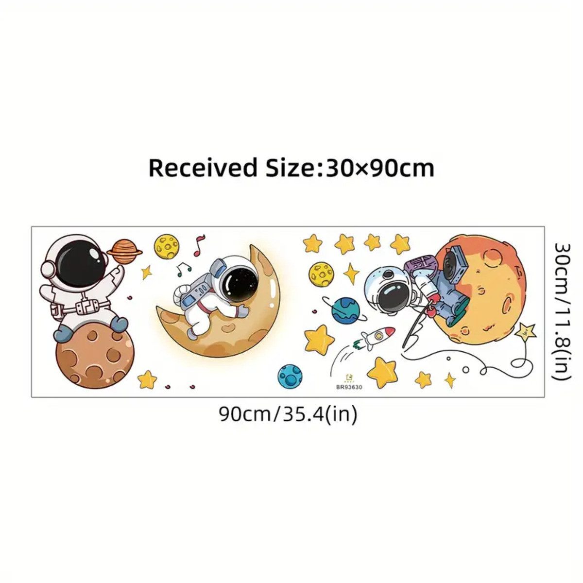 Montegoni Wanddekoobjekt 1stuk Wandaufkleber Astronaut mit Planeten & Stern günstig online kaufen