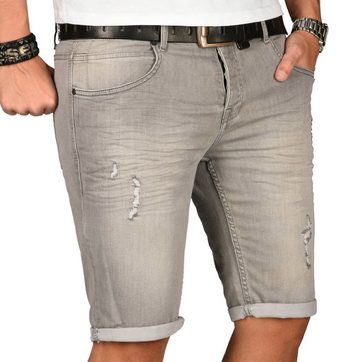 Alessandro Salvarini Jeansshorts ASCanluca Stretch mit Elasthan