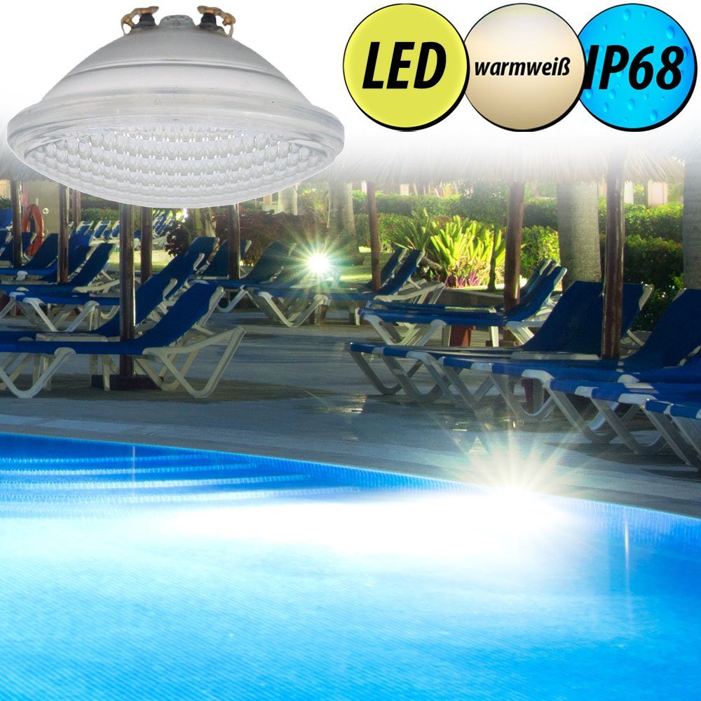 etc-shop LED-Leuchtmittel, Pool Schwimm 8W Swimming LED Set SMD Bad 4er Leuchtmittel Scheinwerfer