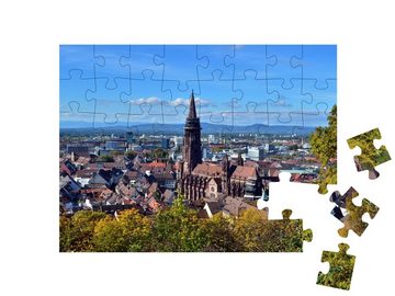 puzzleYOU Puzzle Freiburg im Breisgau, 48 Puzzleteile, puzzleYOU-Kollektionen Freiburger Münster