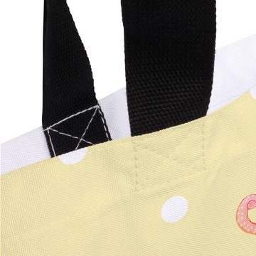Mr. & Mrs. Panda Shopper Tintenfisch - Gelb Pastell - Geschenk, Gute Laune, Arme, Schultasche, (1-tlg), Vielseitig nutzbar