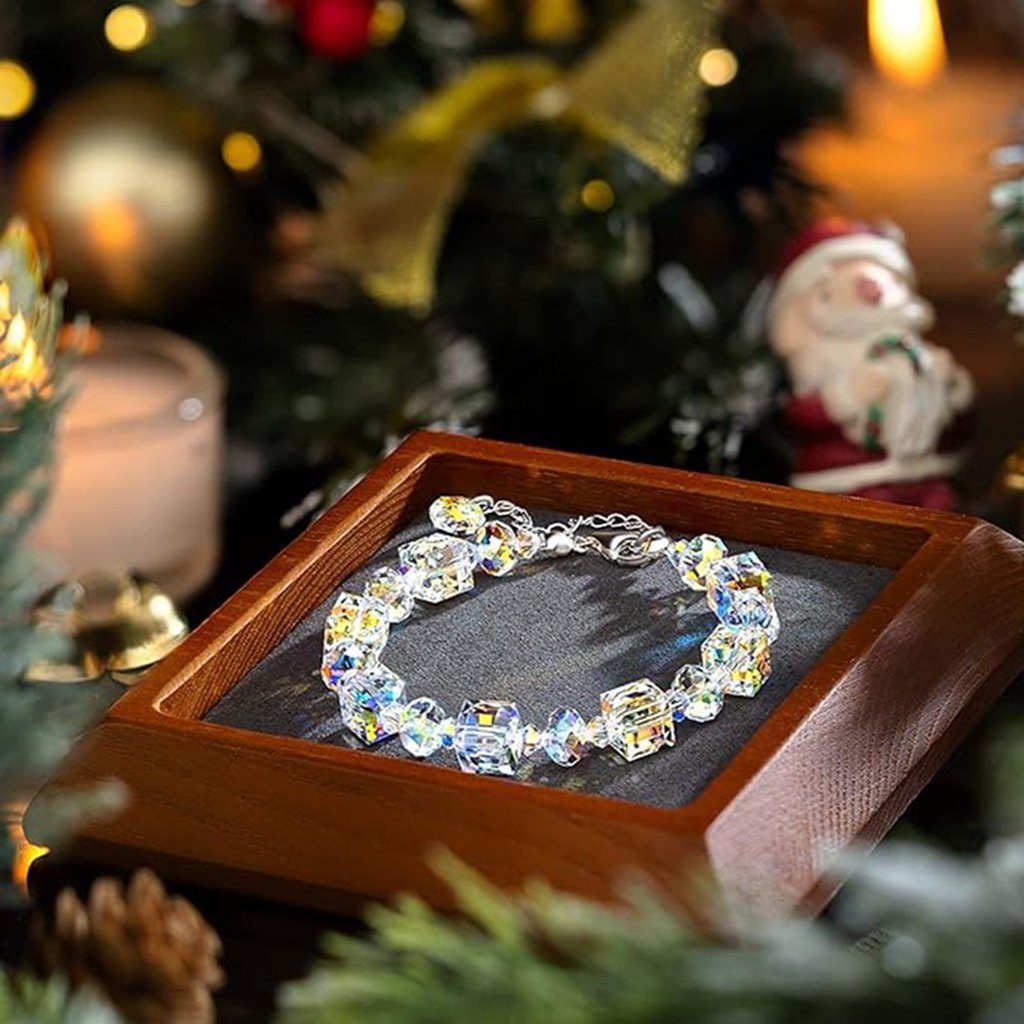 Frauen, bunt (1-tlg) WaKuKa Weihnachtsgeschenk-Schmuckarmbänder Perlenarmband für