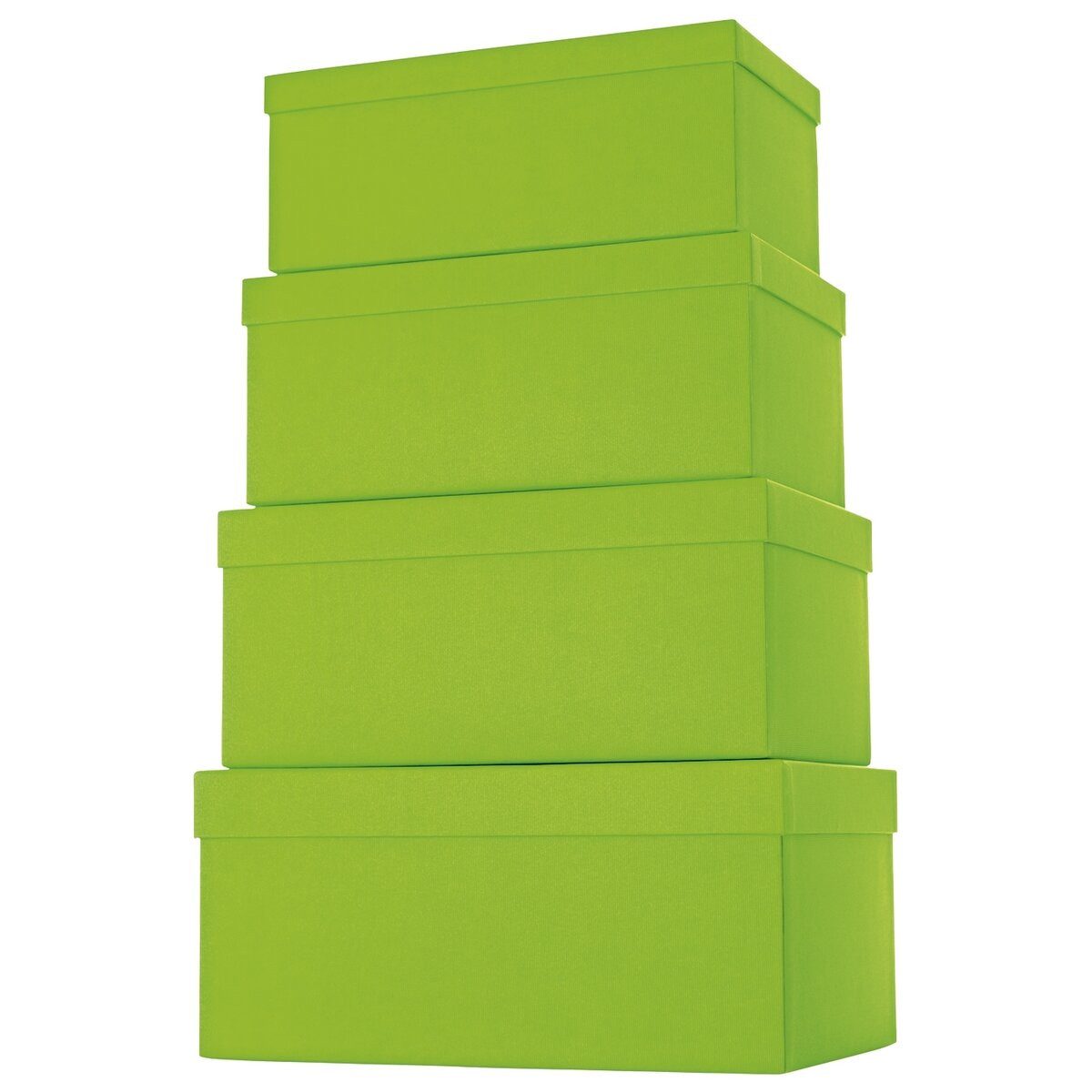stewo Versandkarton Geschenkkarton One Colour - 4 tlg. hoch hellgrün.