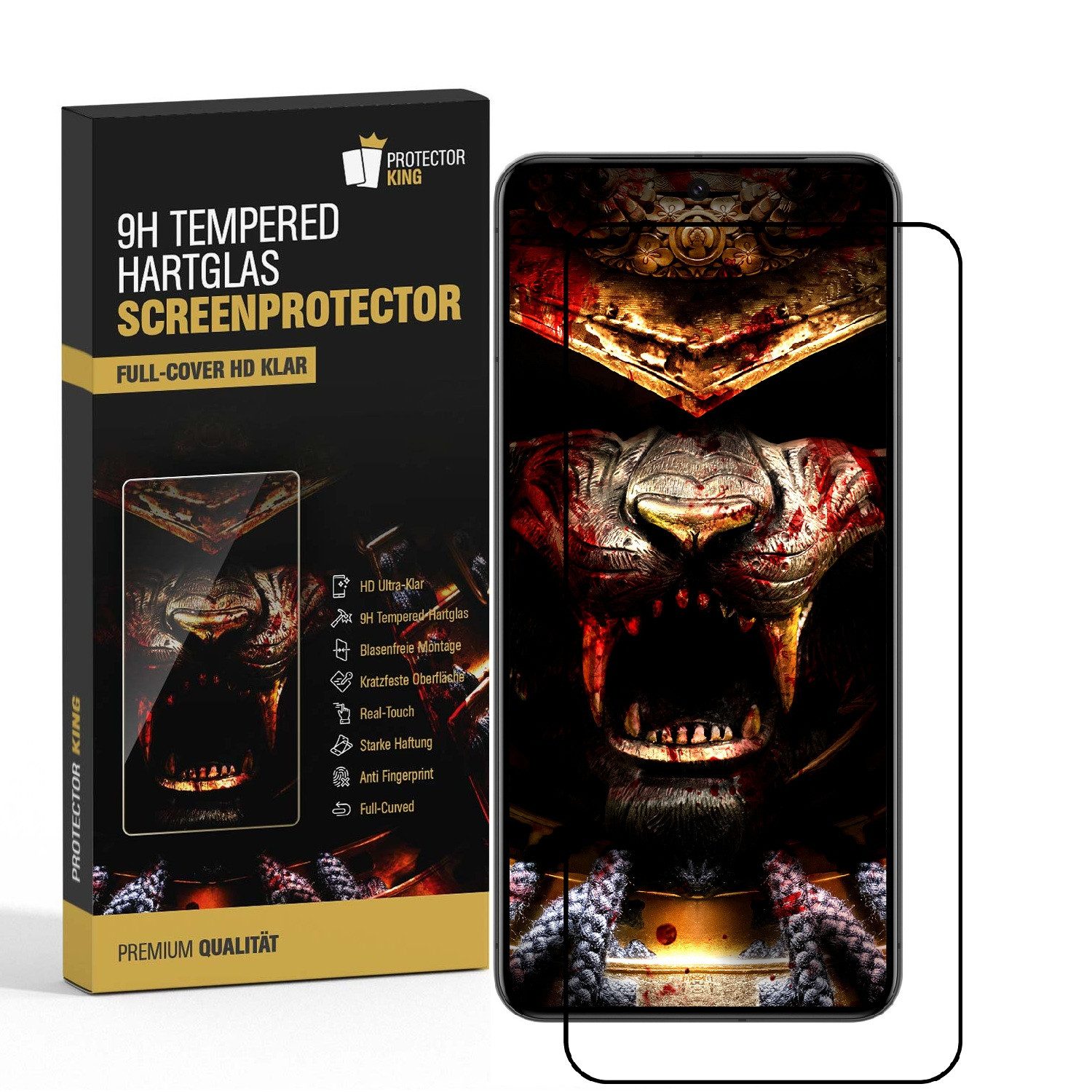 Protectorking Displayschutzfolie 9H Panzerglas Full-Screen HD klar Tempered Glass Screen-Protector für Xiaomi 15T Pro, 1 Stück, Displayschutz, gegen Stöße, Kratzer, Schmutz und Abnutzung