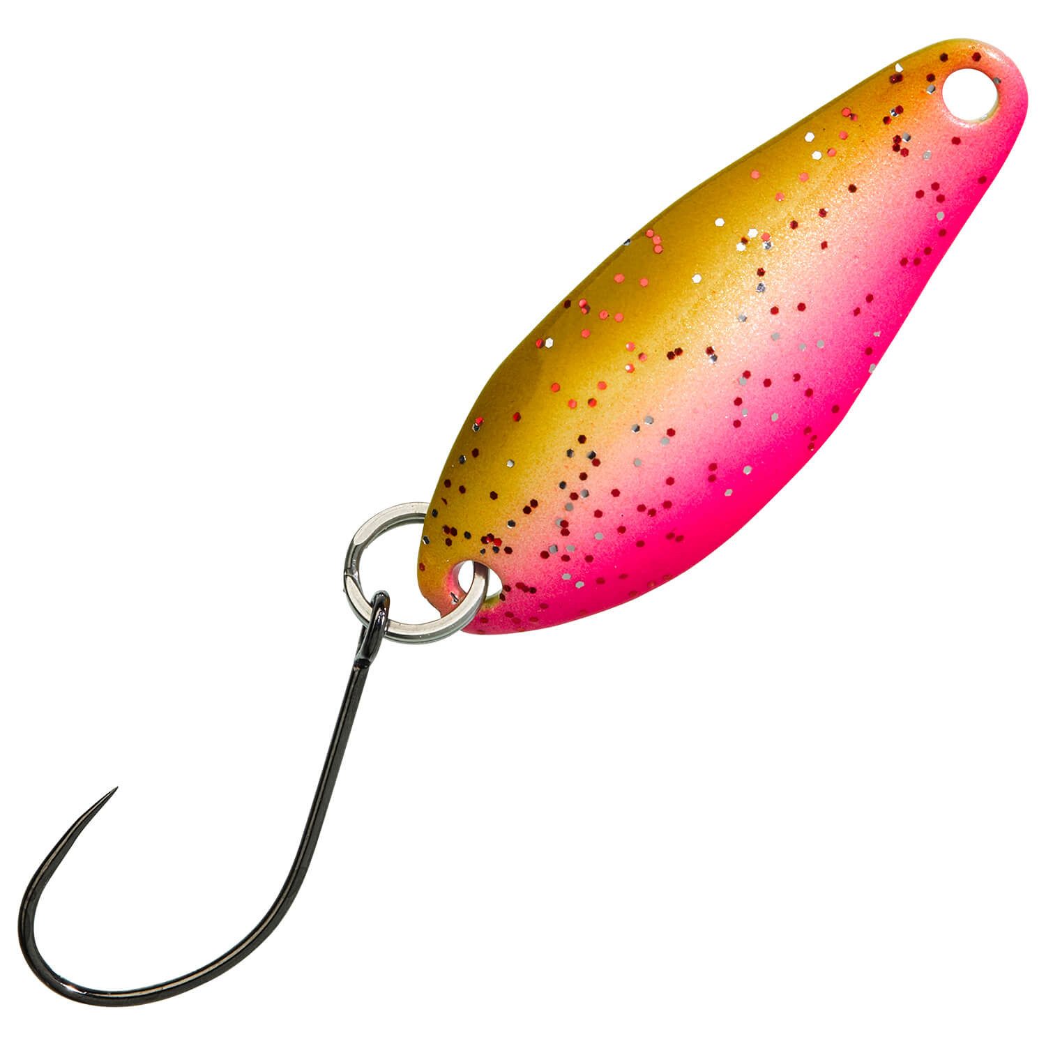 Gunki Fishing Kunstköder Gunki Drift Blinker Spoon 2,91cm Braun Pink Silber, (1-St)
