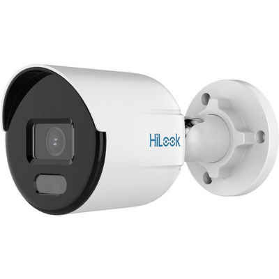 HILOOK IPC-B149H 4 MP ColorVu PoE Netzwerk wettergeschützte Überwachungskamera (Außenbereich, Innenbereich, Bewegungserkennung, Zusatzbeleuchtung)