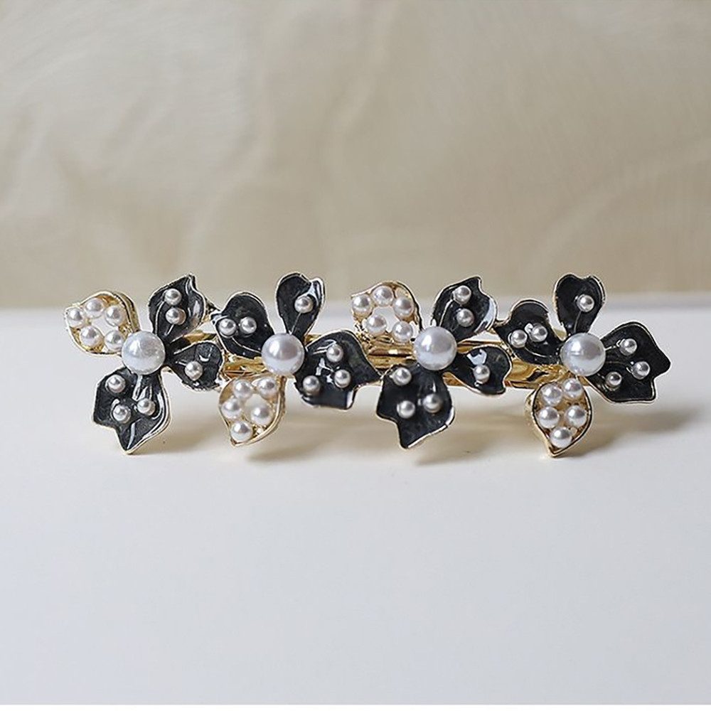 The Beauty House Haarspange Haarklammer Haarkamm Haarschmuck mit Blumen und Perlen, für Hochzeit, Party und besondere Anlässe