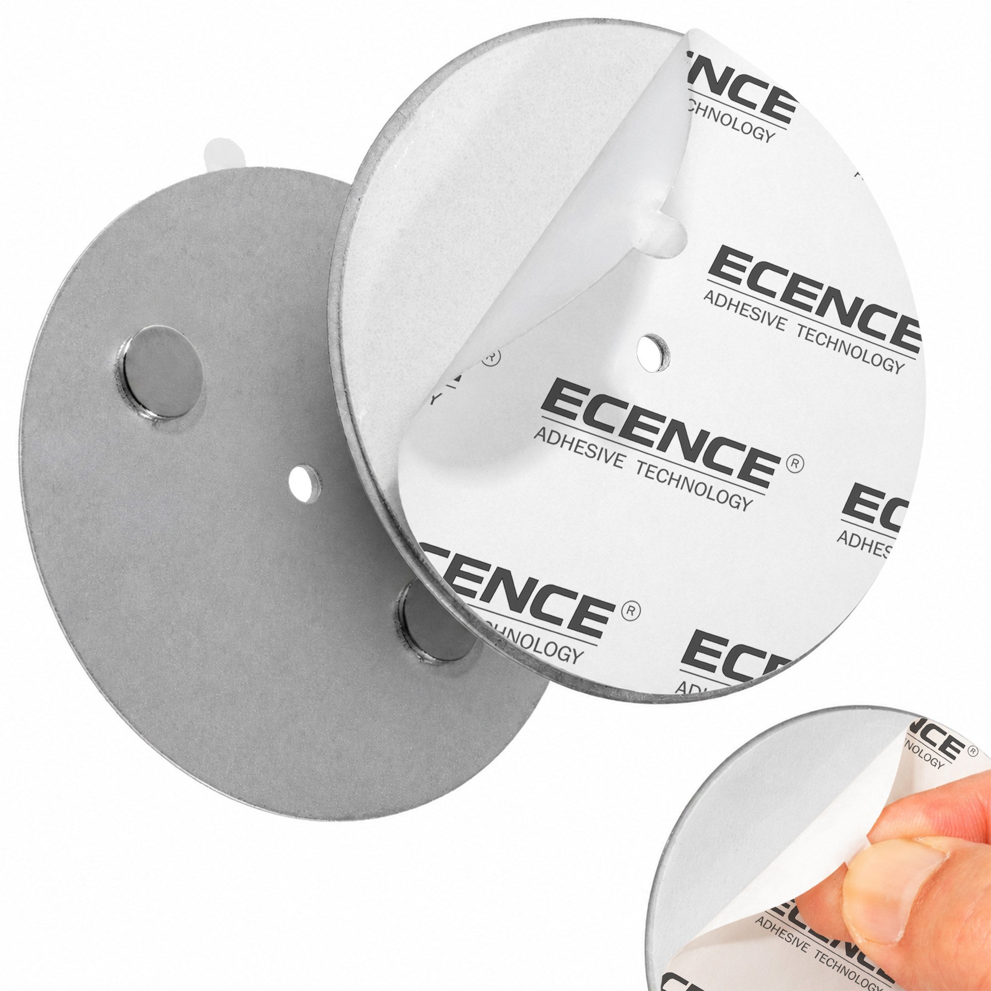 ECENCE Magnethalter 5x Magnethalterung 70mm für Rauchmelder (5-St)