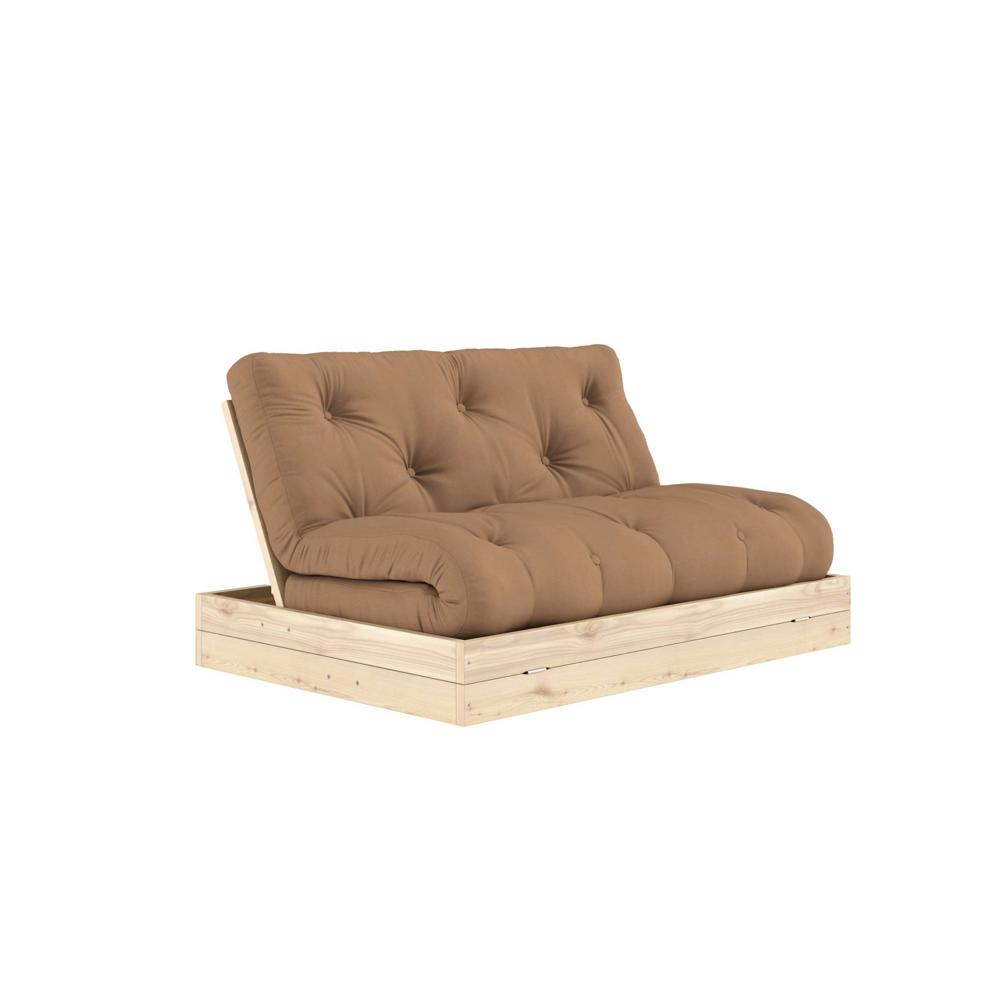 Karup Design Schlafsofa Flip Sofabed, Made in Europe, mehrere Farben, vielseitig einsetzbar, inkl. handgefertigte Futonmatratze, FSC®-zertifiziertes Massivholz