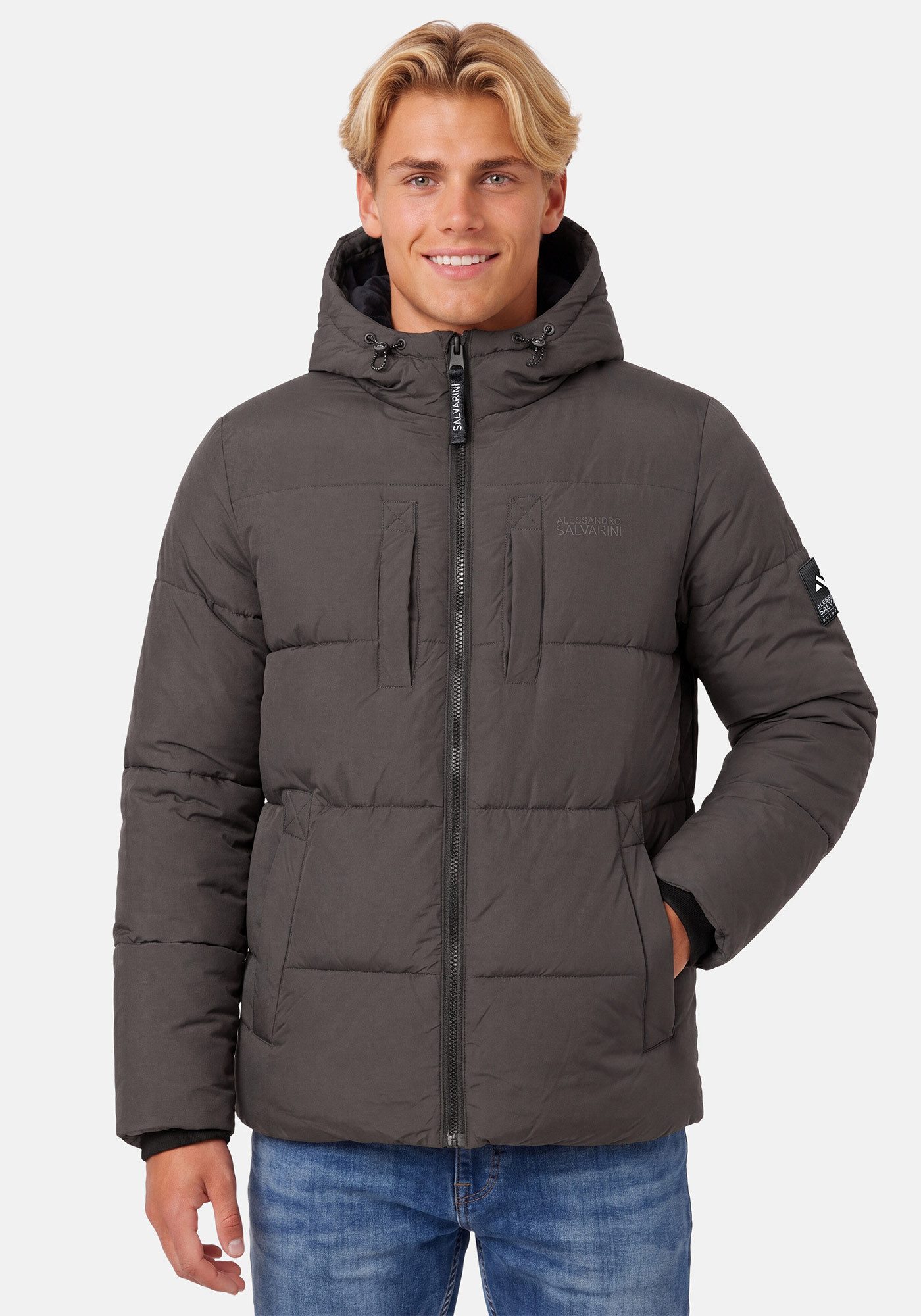 Alessandro Salvarini Winterjacke ASKelvin innen komplett mit warmem Teddyfell – Bild 2 von 5