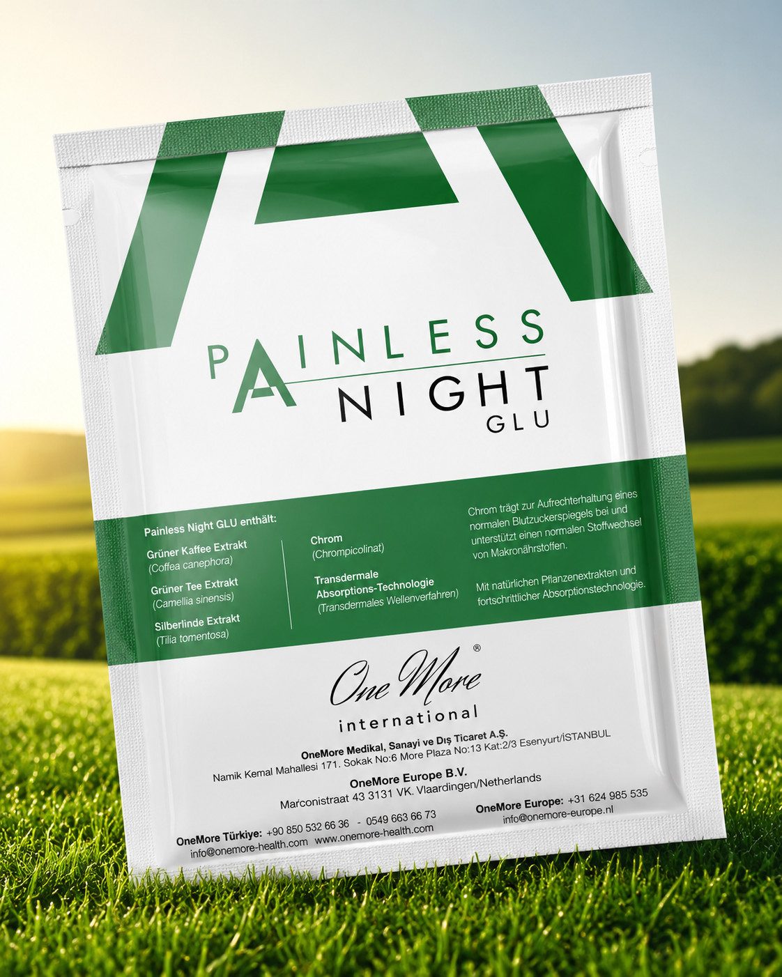 One More International Wärmepflaster mit koreanischem rotem Ginseng – selbstklebend, (1 St., 25er Pack), Painless Night Glu