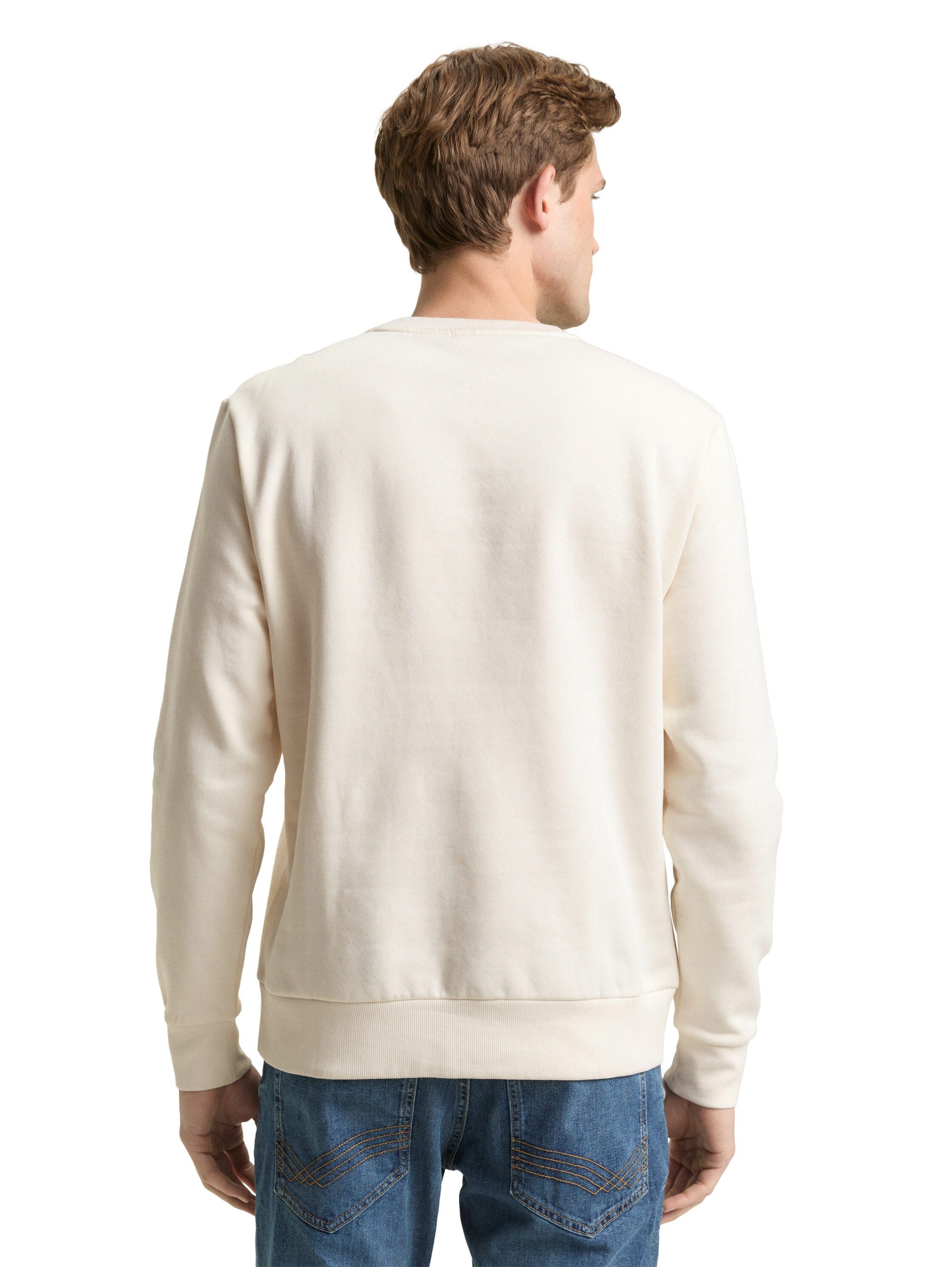 TOM TAILOR Sweatshirt mit Logo Stickerei