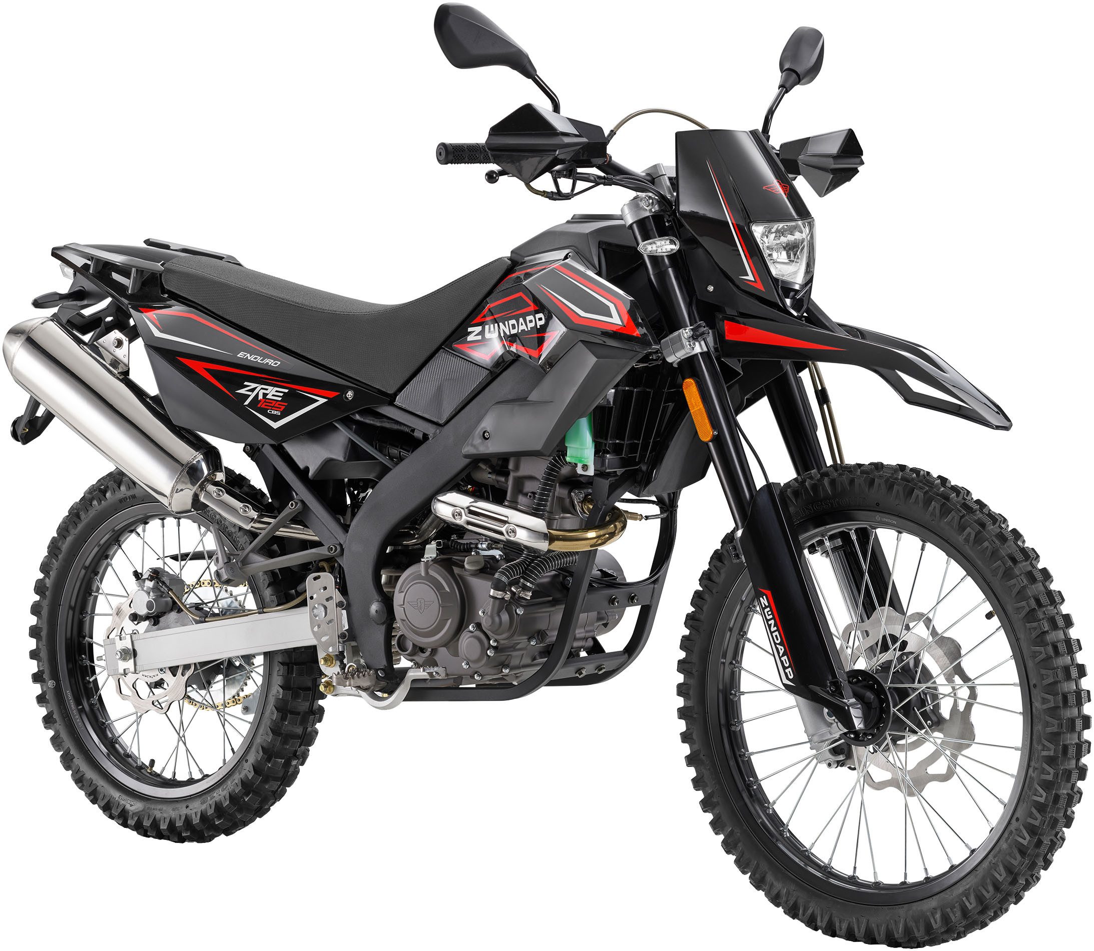 Zündapp Motorrad ZRE 125 Enduro E5 schwarz, 124 ccm, 102 km/h, Euro 5