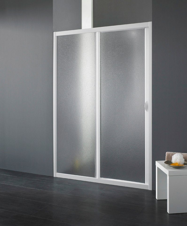 Forte Dusch-Schiebetür Maestro Due, 130x185 cm, Acrylglas, Duschtür, BxH: 120-130 x 185 cm