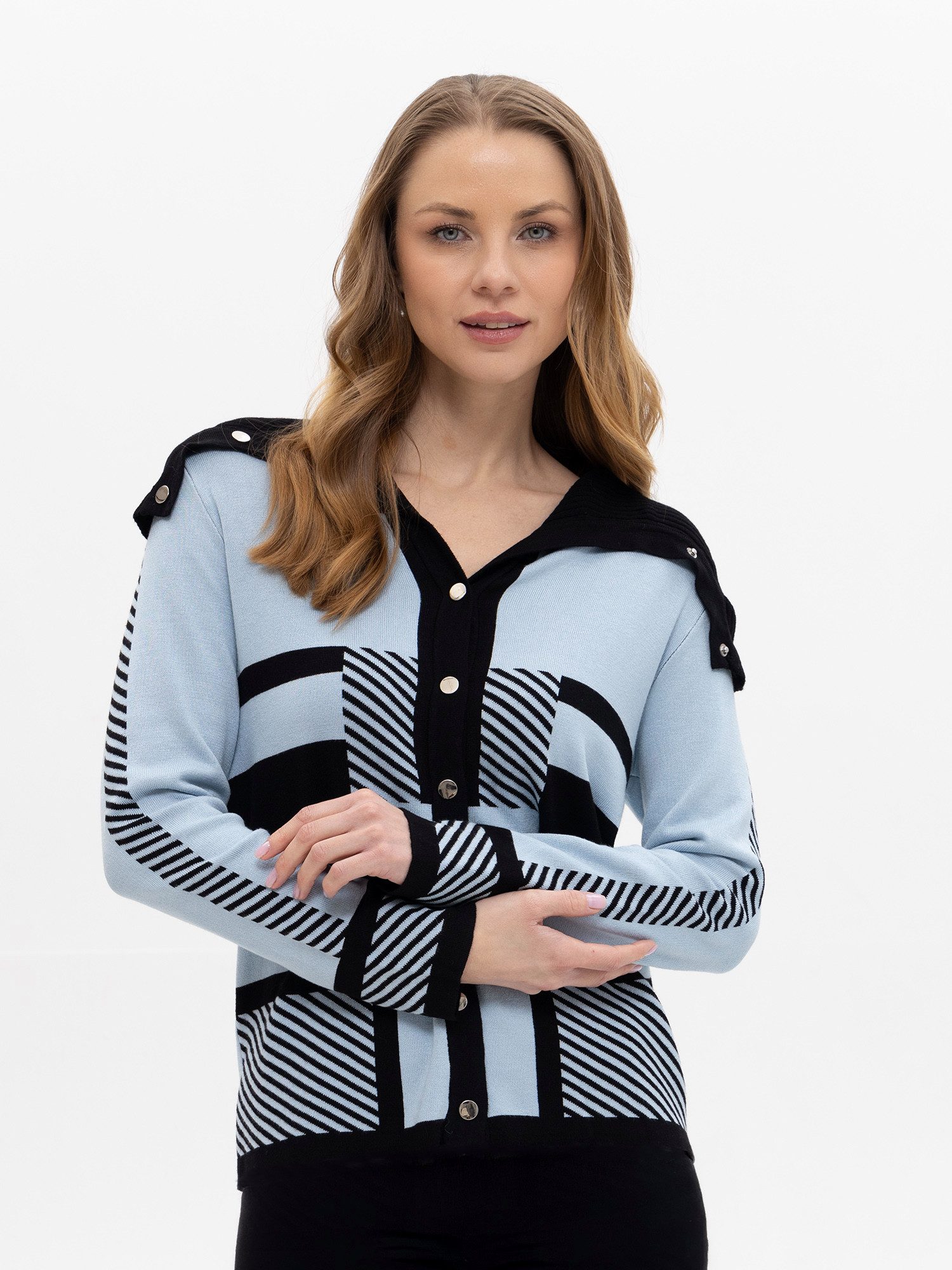 Passioni Cardigan im Colourblock-Print günstig online kaufen