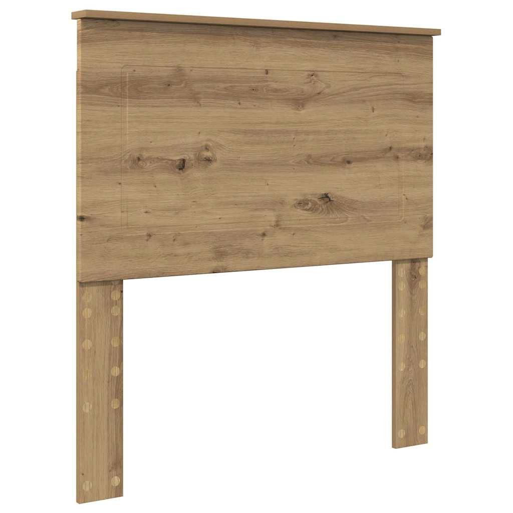 vidaXL Bett Kopfteil mit Kopfteil Artisan-Eiche 80 cm Holzwerkstoff (1-tlg)