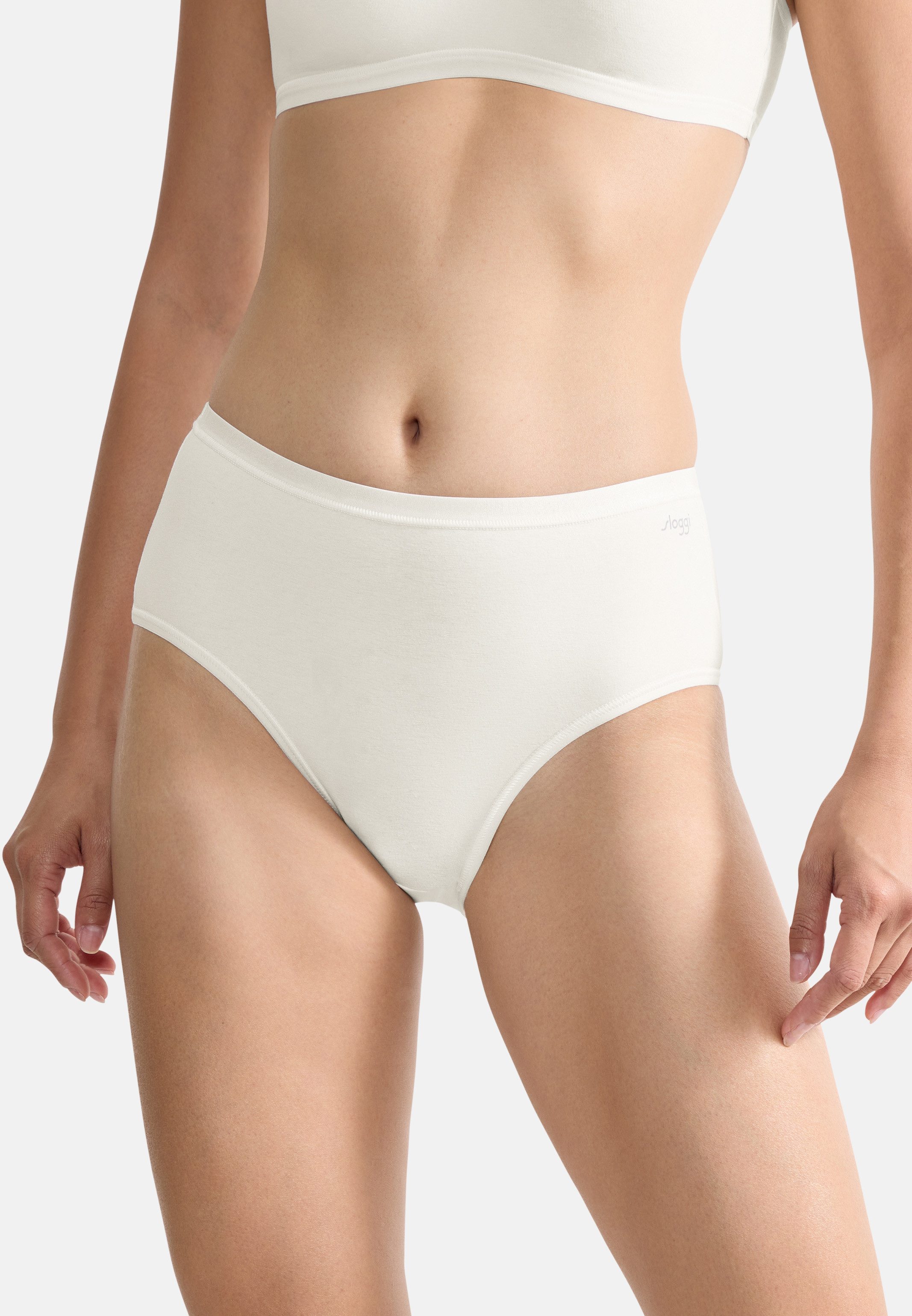 sloggi Midislip 6er Pack GO Daily Cotton (Spar-Set, 6-St) Midi Slip - Baumwolle - Atmungsaktiv - Natürliche Materialien