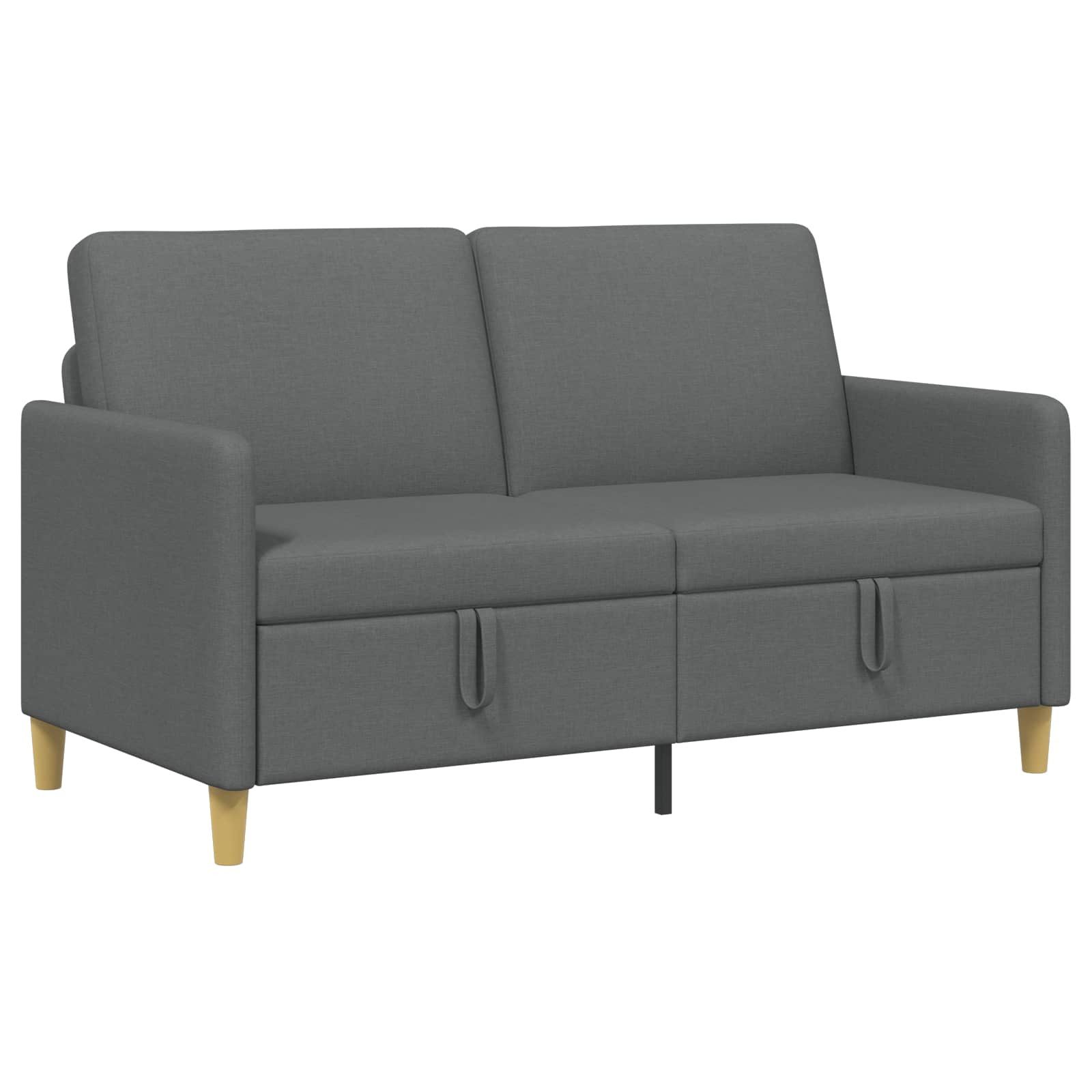 vidaXL Sofa Sofa mit Stauraum Dunkelgrau 152 x 78 x 87 cm Polyester, 1 Teile