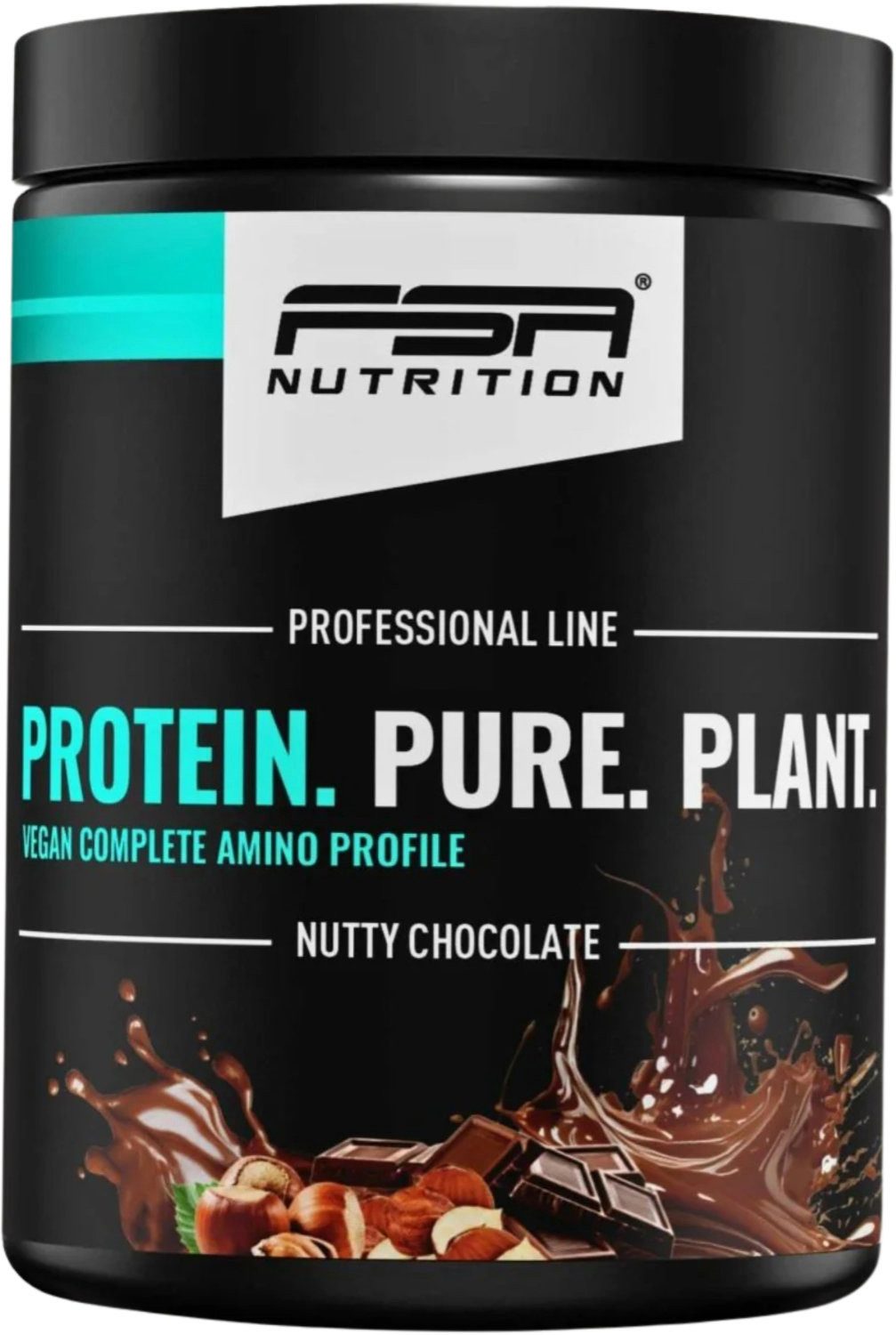 FSA NUTRITION Protein Pulver Vegan Eiweißpulver Pulver, 500 g