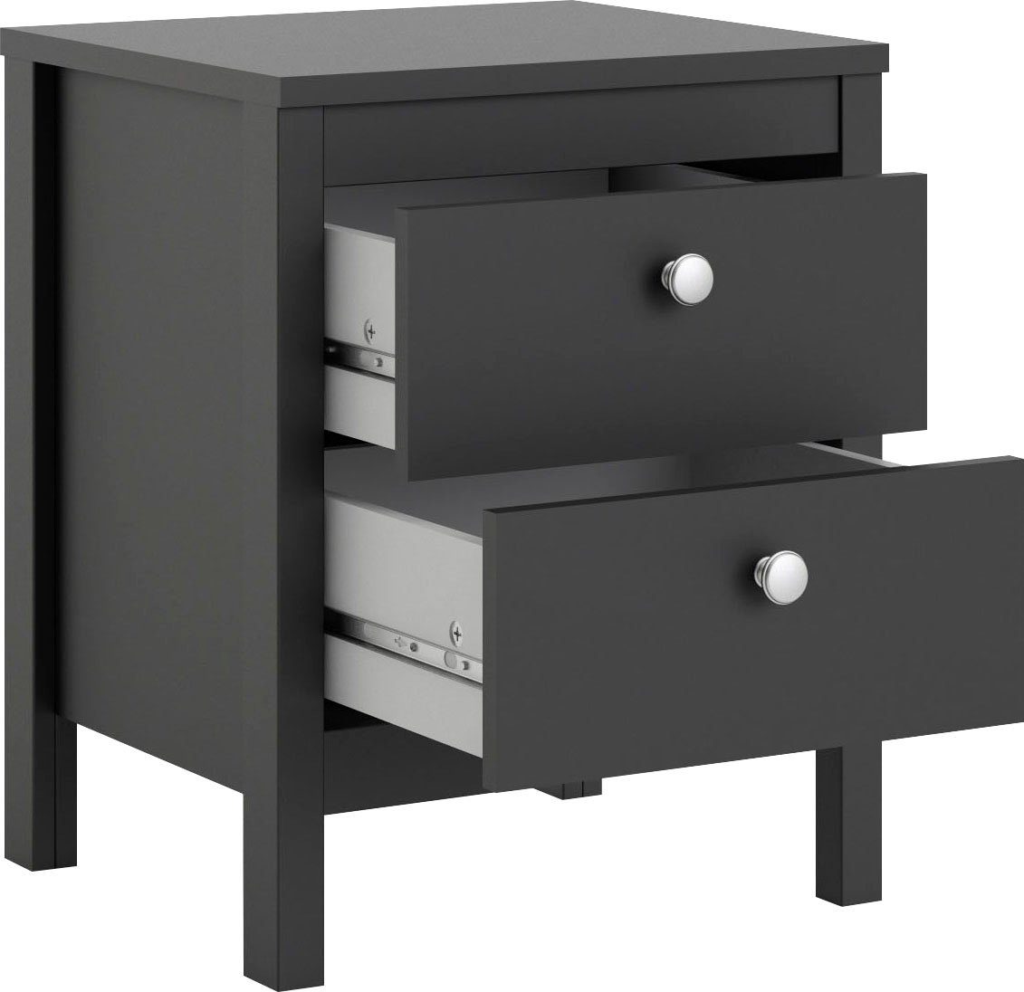 Home affaire Nachttisch Nachtkommode, Nachtschrank, Beistelltisch, mit 2 Schubladen, Breite 44 cm, Höhe 54 cm