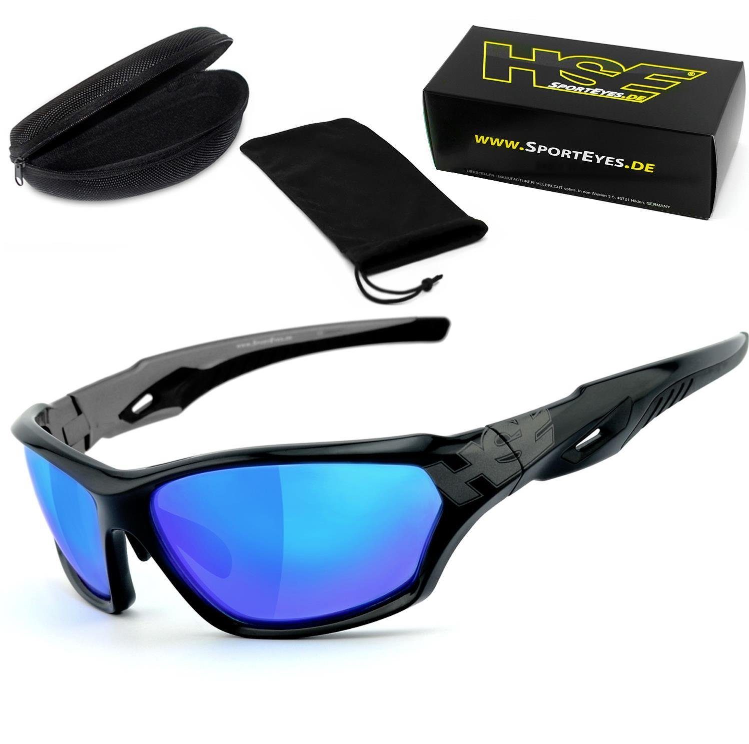 HSE - SportEyes Sportbrille 2093bs, Steinschlagbeständig durch Kunststoff-Sicherheitsglas