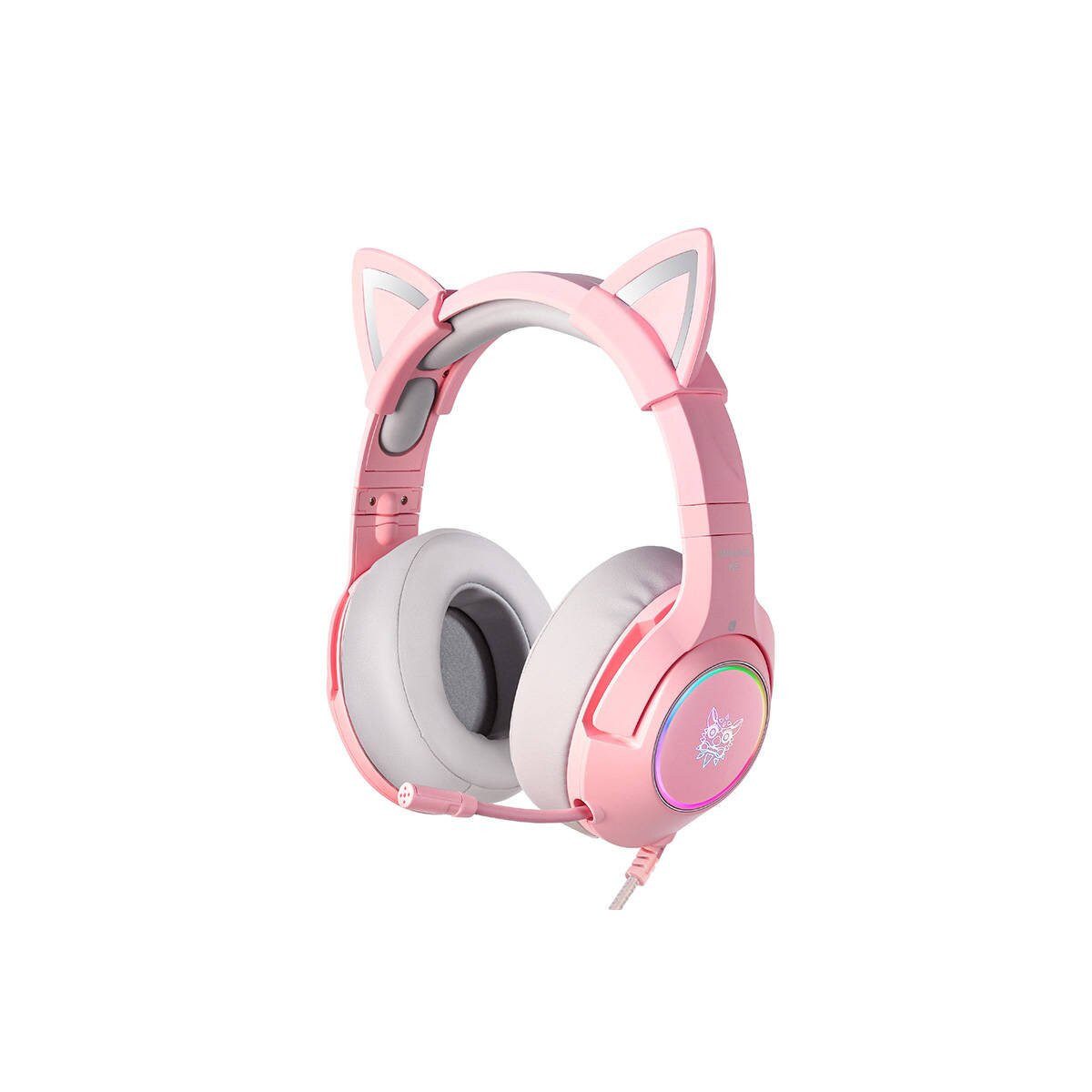 ONIKUMA ONIKUMA K9 Pink RGB Gaming Headset On-Ear-Kopfhörer