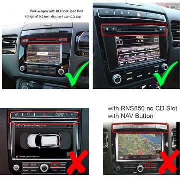 TAFFIO Für VW Touareg RCD510 RCD550 7" Touchscreen Android Autoradio CarPlay Einbau-Navigationsgerät