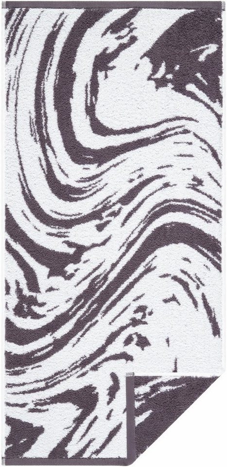 Walkfrottee Egeria graphisches Marble, Badetuch Baumwolle 100% Muster, (1-St),