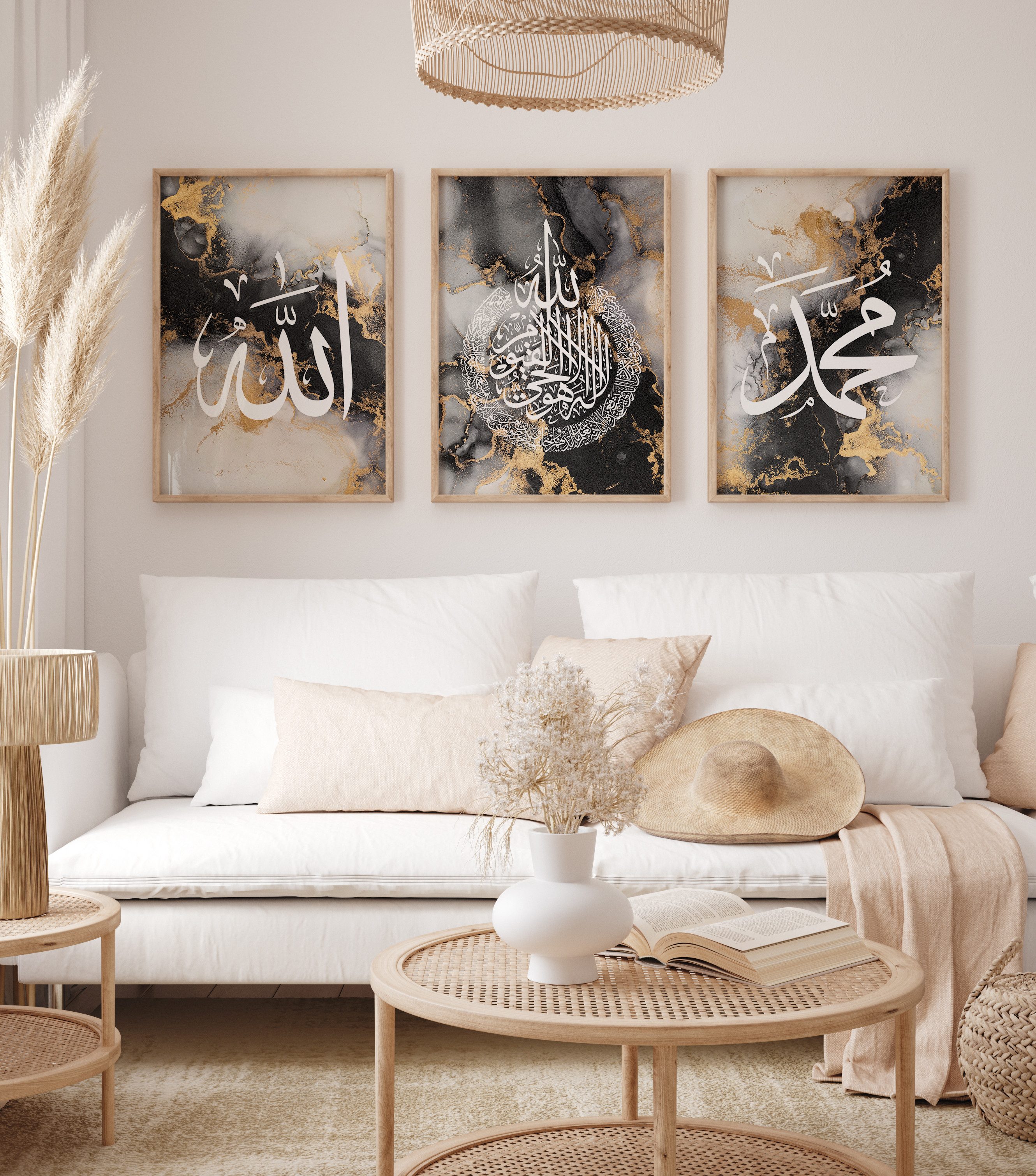 WANDKIND Poster Allah & Muhammad Set Premium IP718, ISlamisches Poster