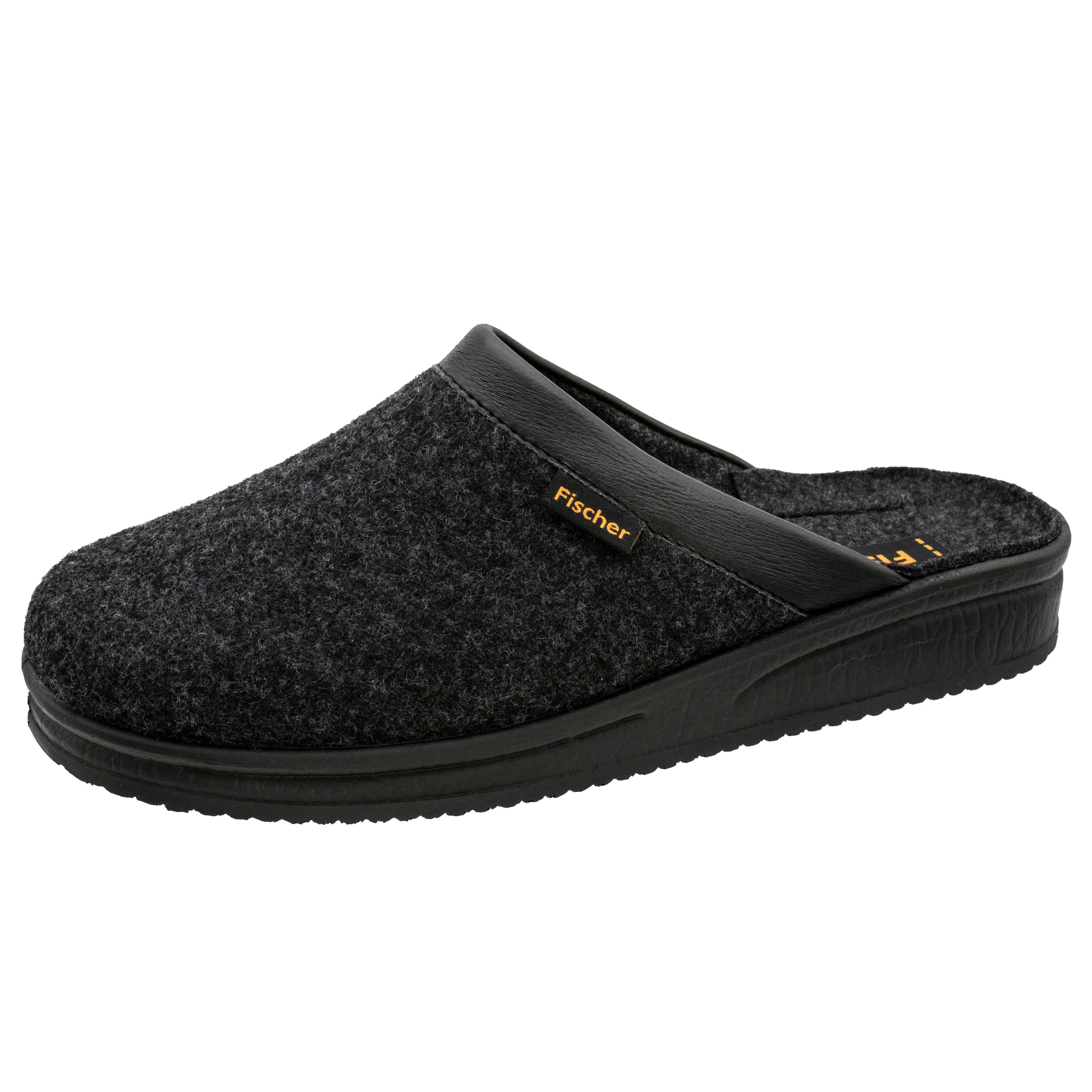 Fischer-Markenschuh Andy Pantoffel aus Wollfilz, mit Filzfutter, klassisches Design
