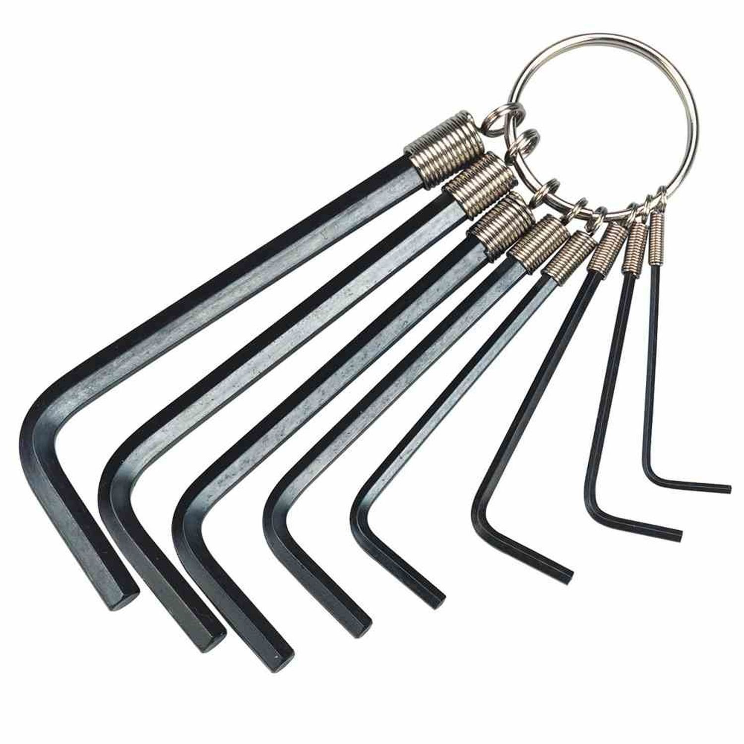 IRONSIDE Winkelschlüssel Stiftschlüssel-Set 8tlg Schlüssel Befestigung Schrauben Werkzeuge Werk