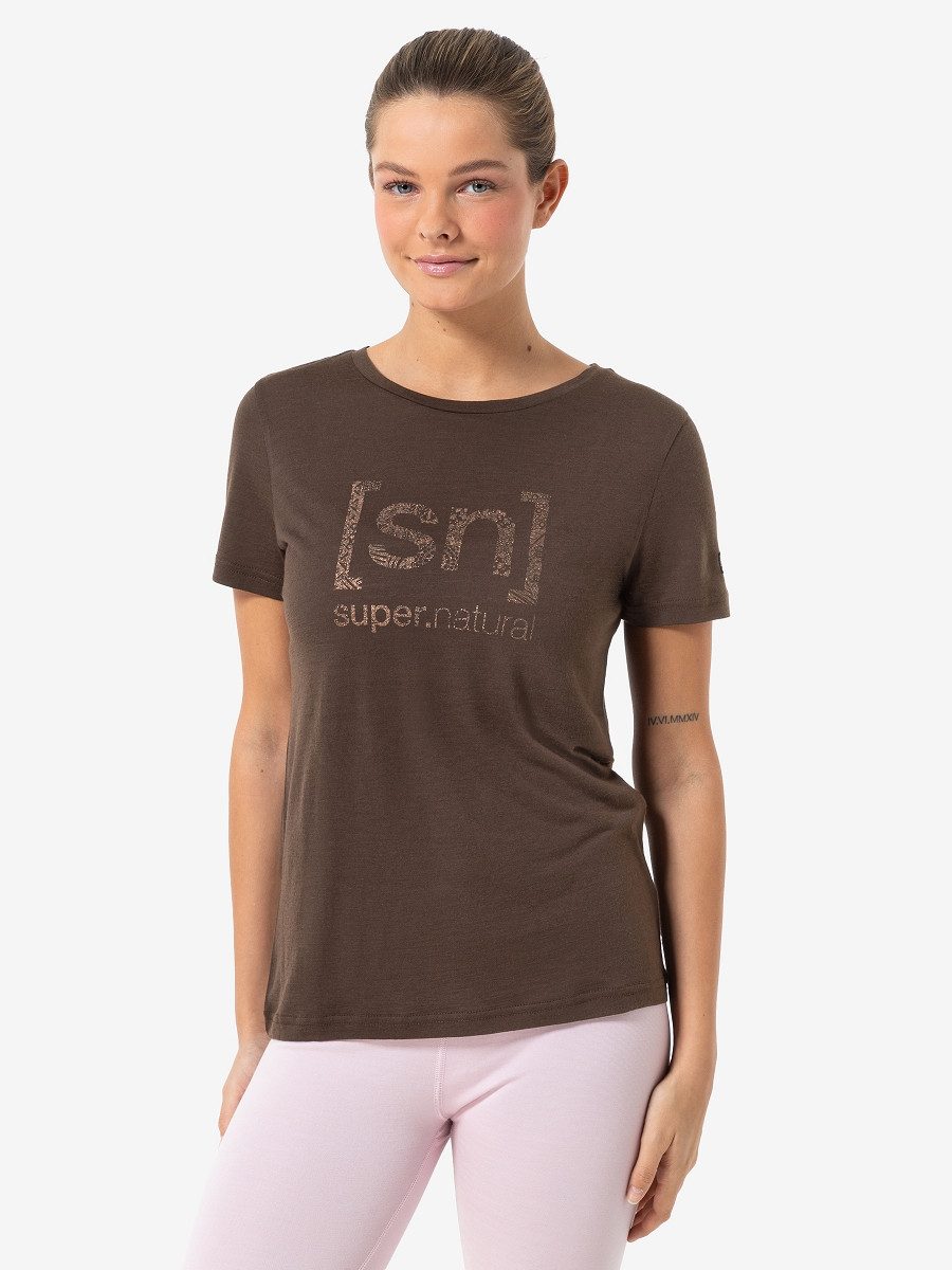 SUPER.NATURAL T-Shirt für Damen, Merino ARABESQUE günstig online kaufen