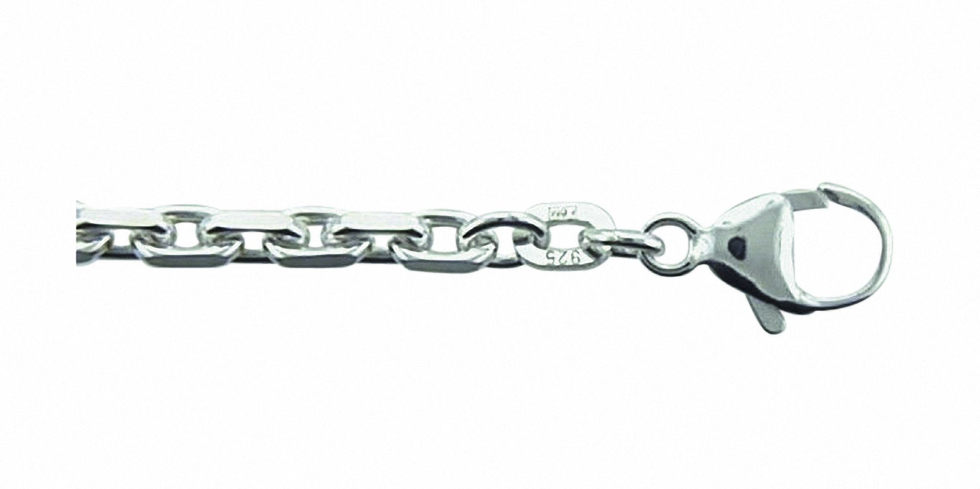 Damen Schmuck Adelia´s Silberkette 925 Silber Anker Halskette 50 cm, 50 cm 925 Sterling Silber Ankerkette Silberschmuck für Dame