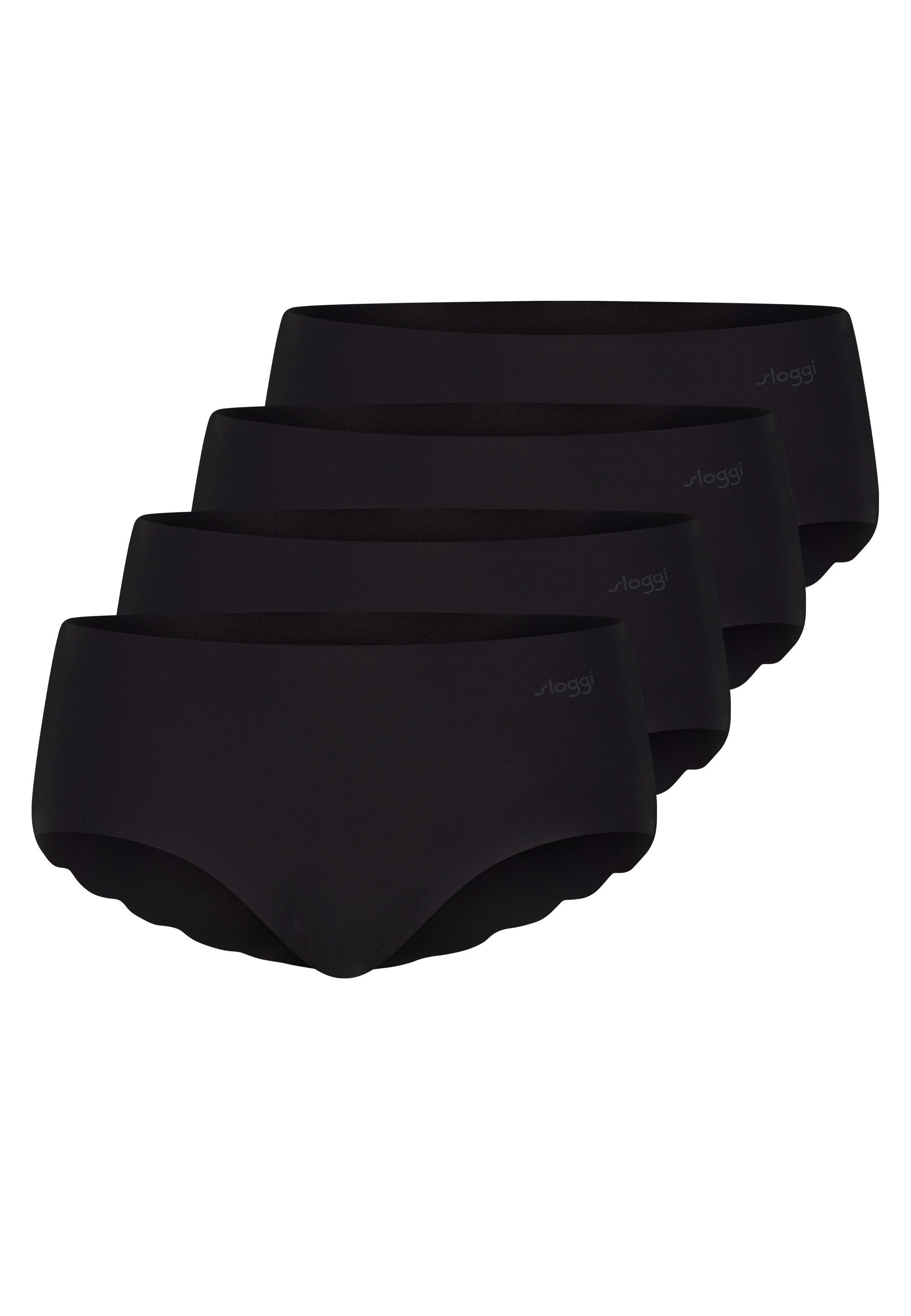 sloggi Panty 4er Pack ZERO Microfibre 2.0 (Spar-Set, 4-St) Short Slip - Nahtlos - Kein Abzeichnen unter Kleidung