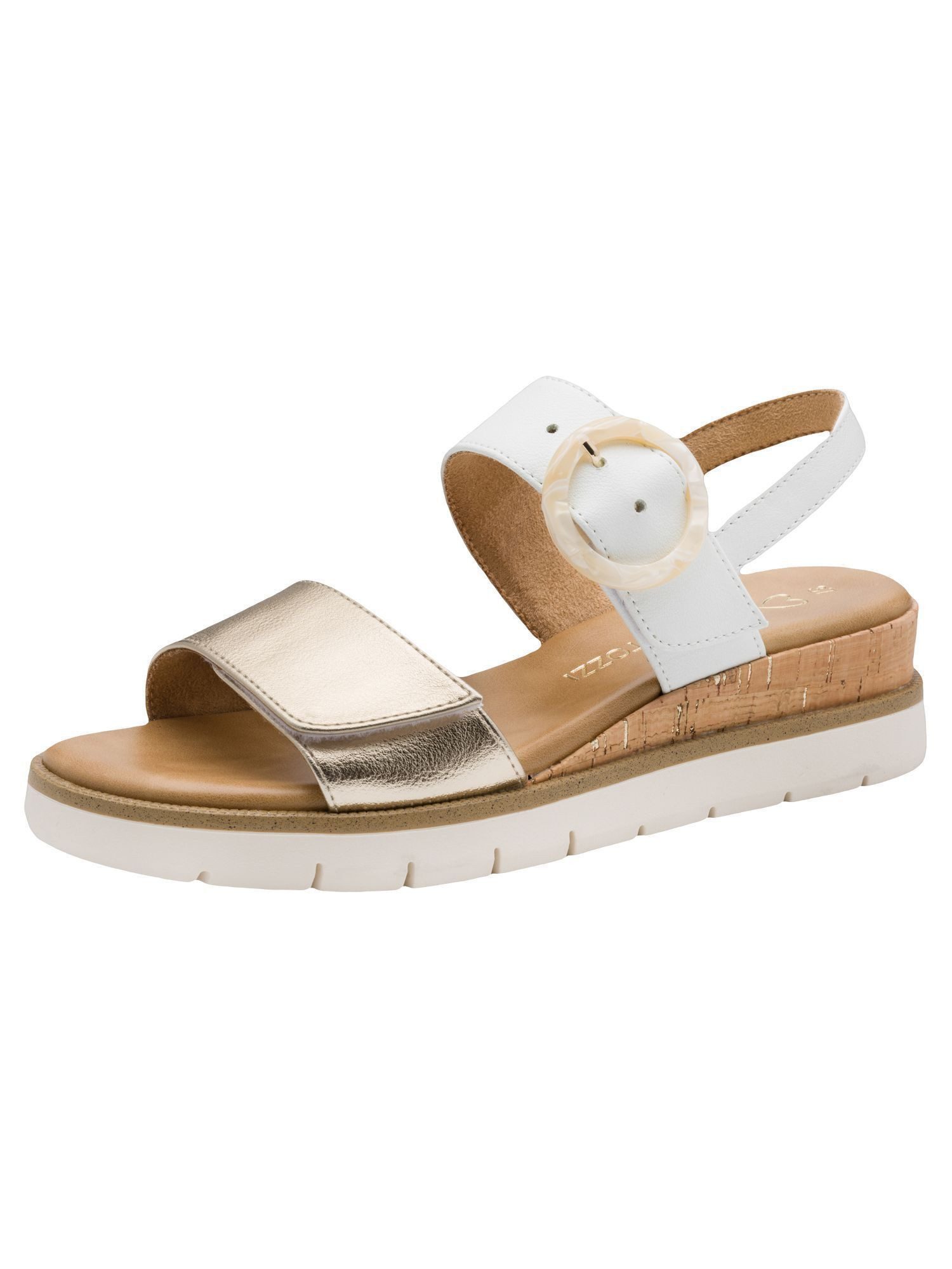 marco tozzi FEEL, MT Soft Lining, Vegan Vegan Keilabsatz Sandalette FEEL